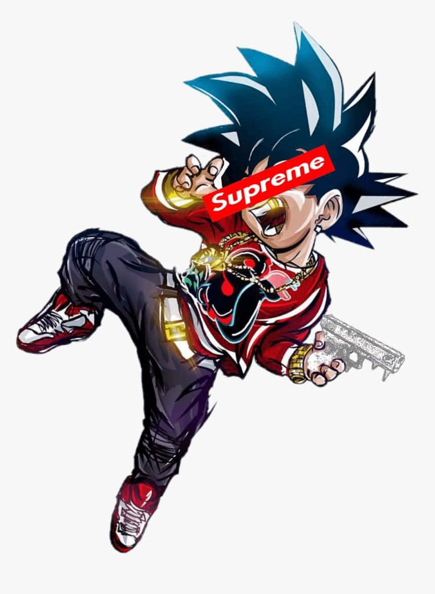 Supreme hoodie, red Supreme hoodie, gold chains, SD Phone Wallpaper