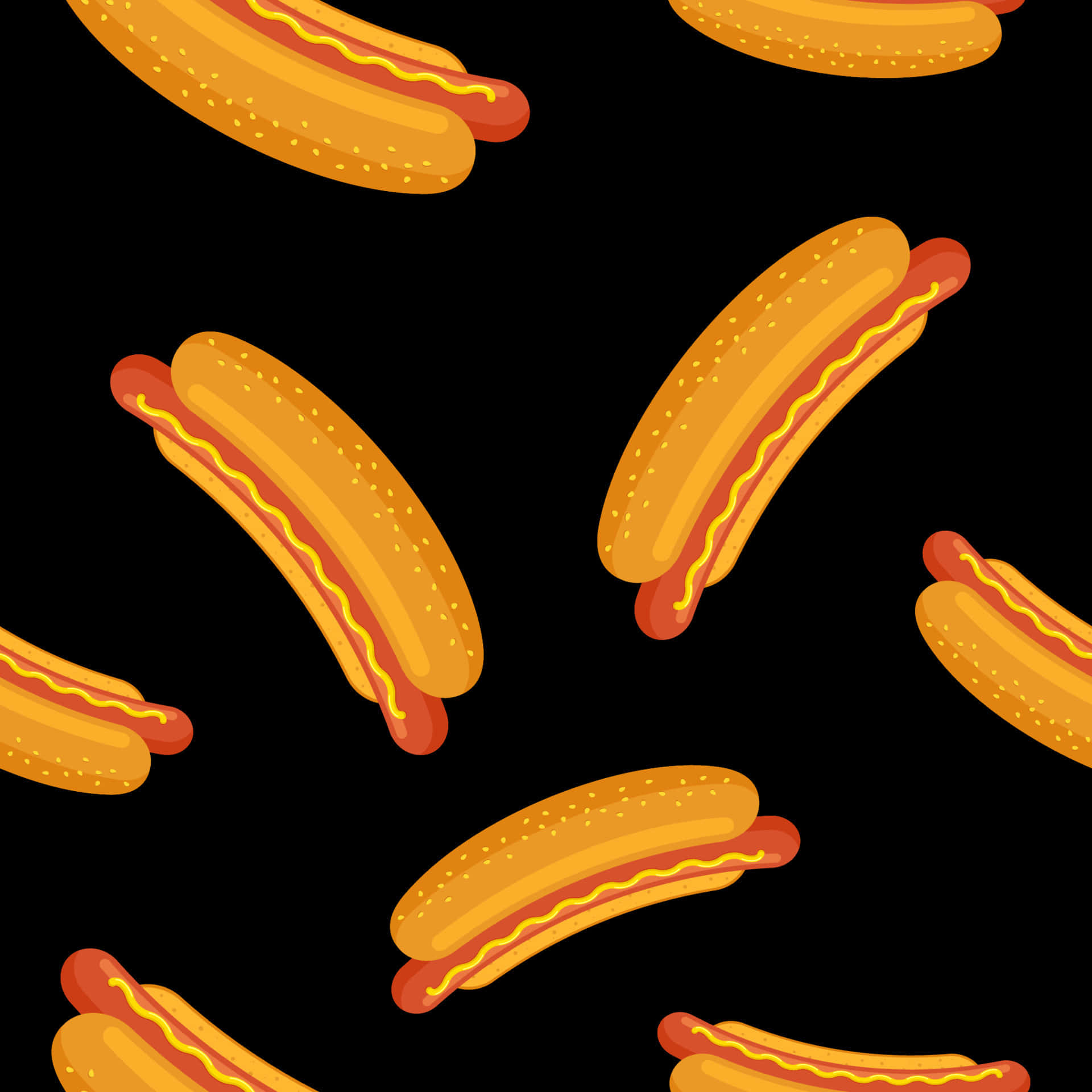 hot dog, mustard, ketchup, Full HD Desktop Wallpaper