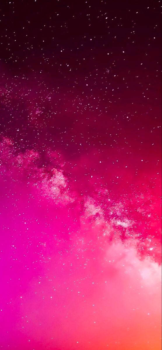 Hot Pink Aesthetic Galaxy, vibrant pink, magenta cosmic nebula, SD Phone Wallpaper