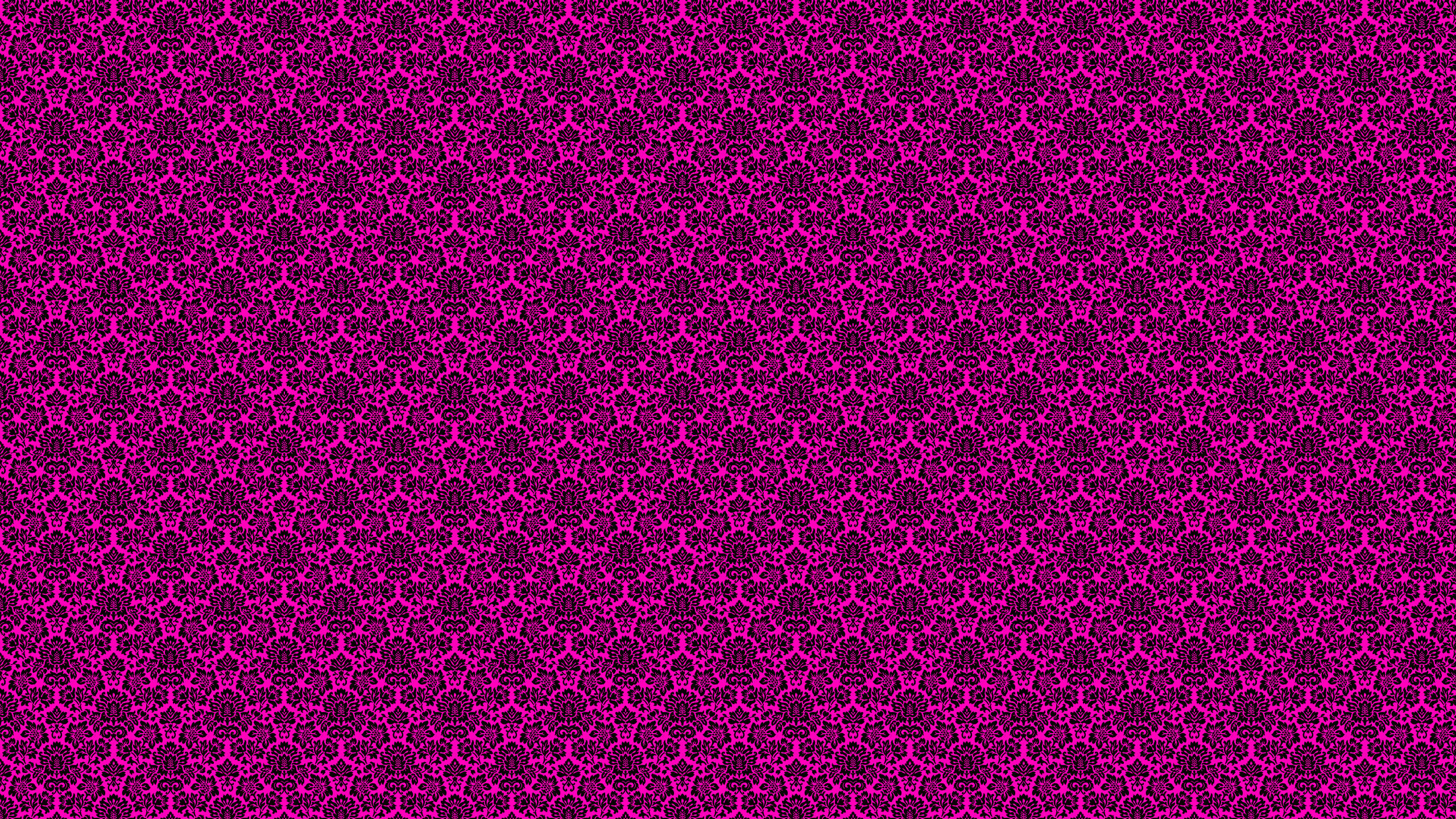 Hot Pink Damask Pattern, magenta, dark damask pattern, 2K Desktop Wallpaper