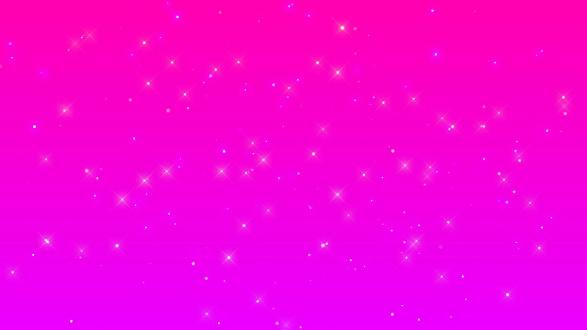 hot pink gradient, starry sky, sparkling star-like glimmers, Full HD Desktop Wallpaper