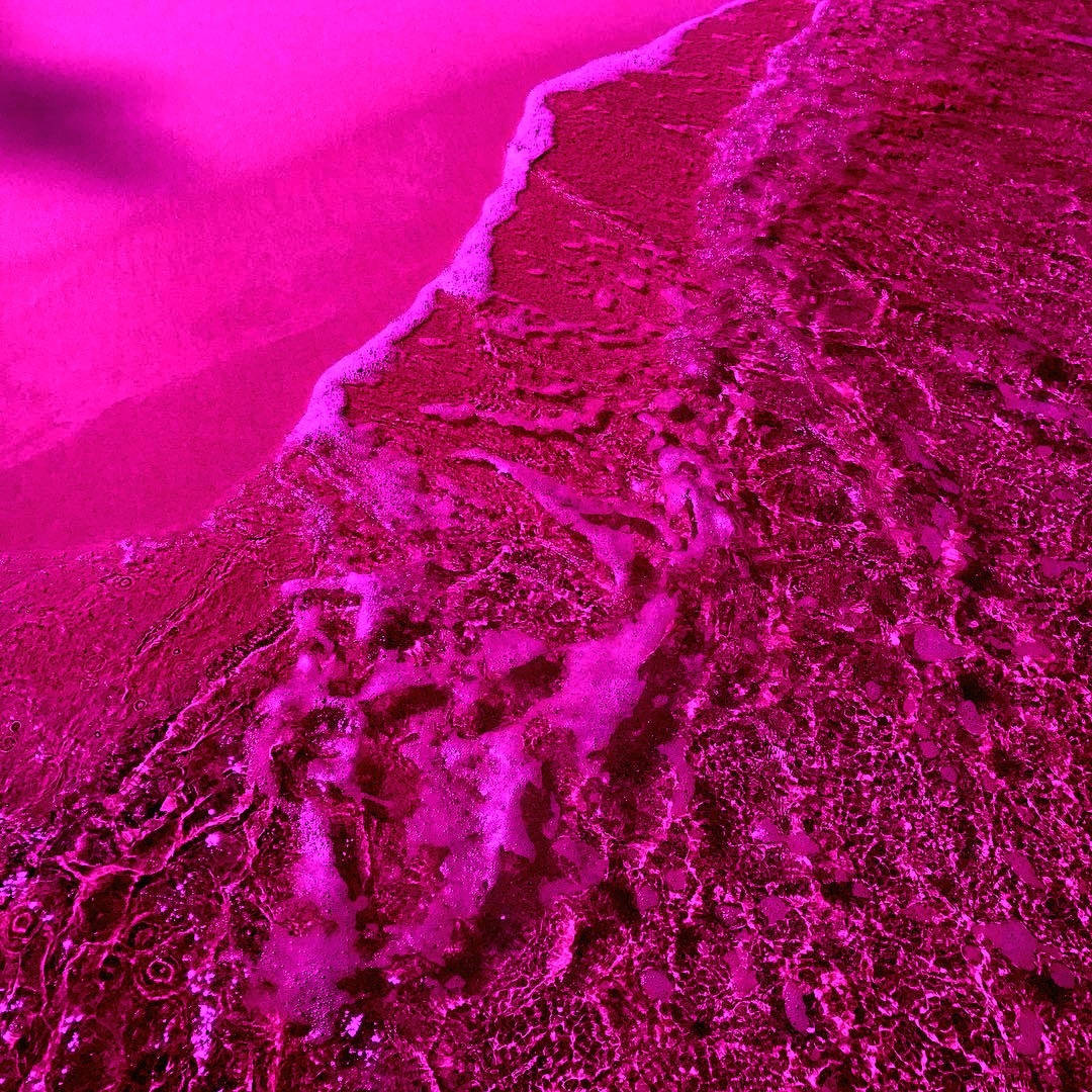 Hot Pink Aesthetic Shoreline, magenta, fuchsia, SD Desktop Wallpaper
