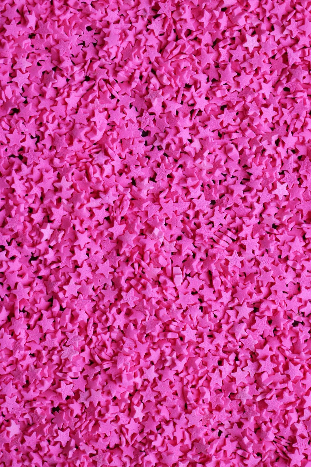 star cutout shapes, hot pink aesthetic, bright pink star-shaped confetti, HD Phone Wallpaper