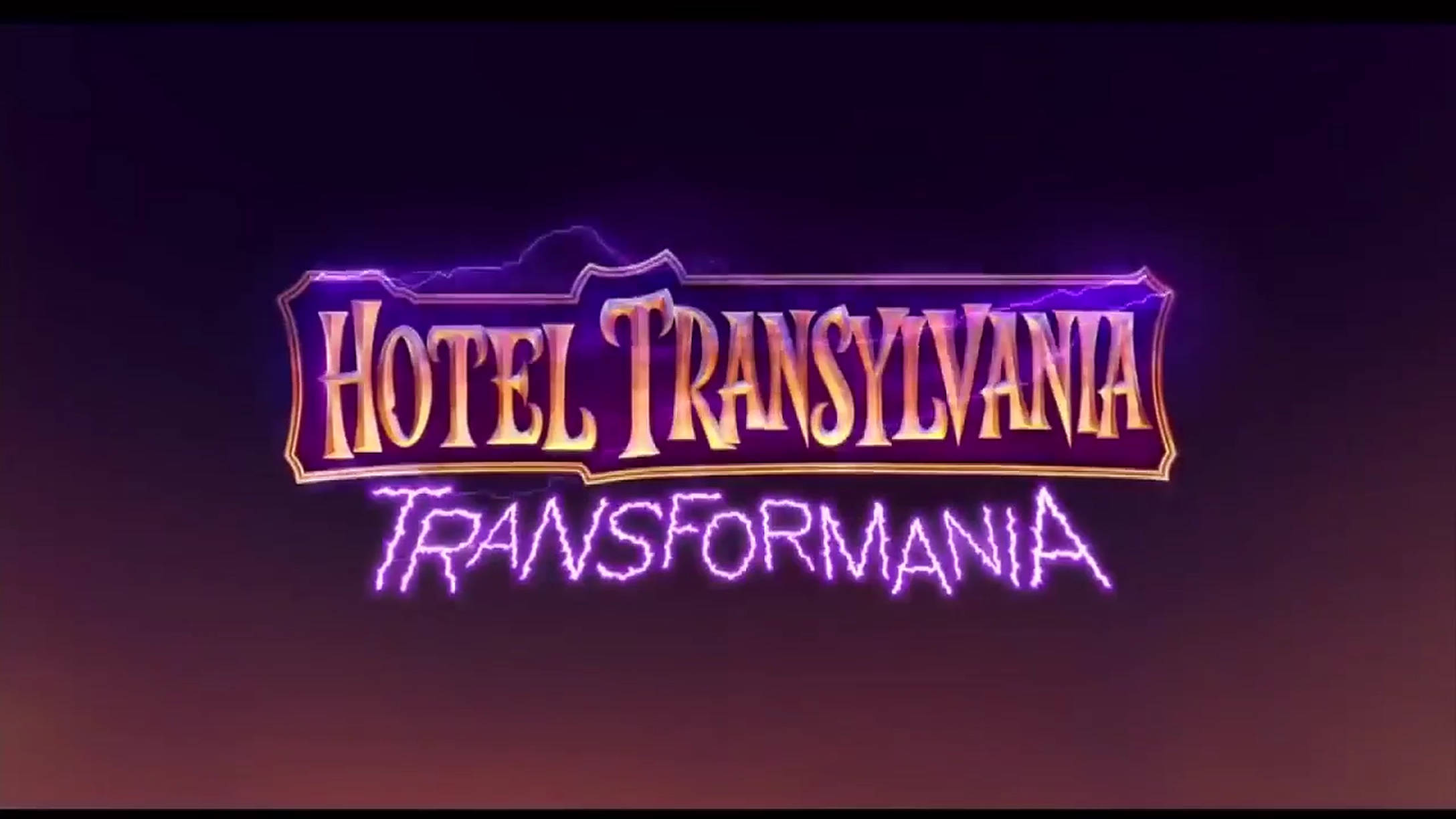 Hotel Transylvania Transformania, purple logo, neon purple, Full HD Desktop Wallpaper
