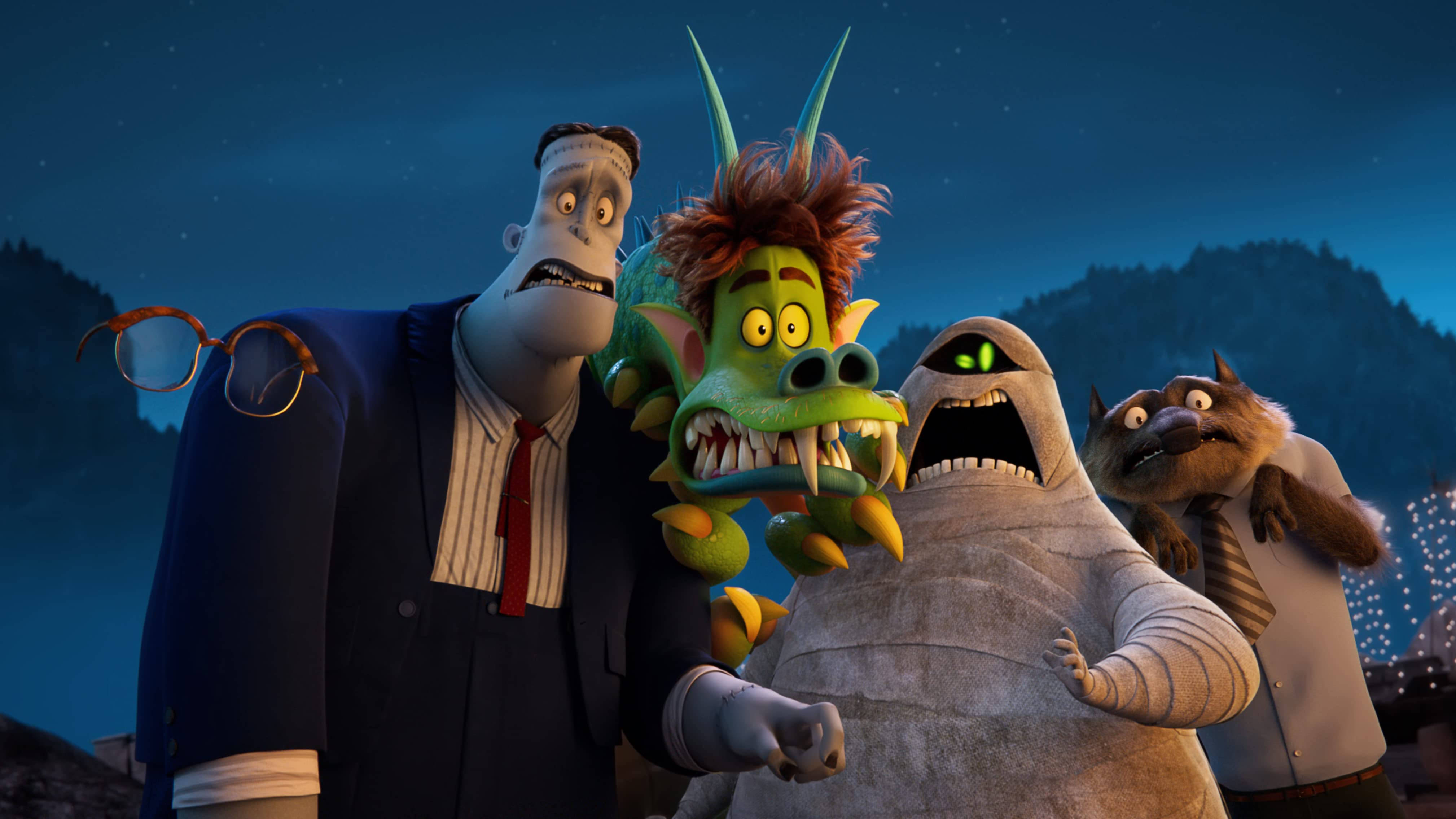 Hotel Transylvania Transformania, spooked characters, animated monsters, 4K Desktop Wallpaper