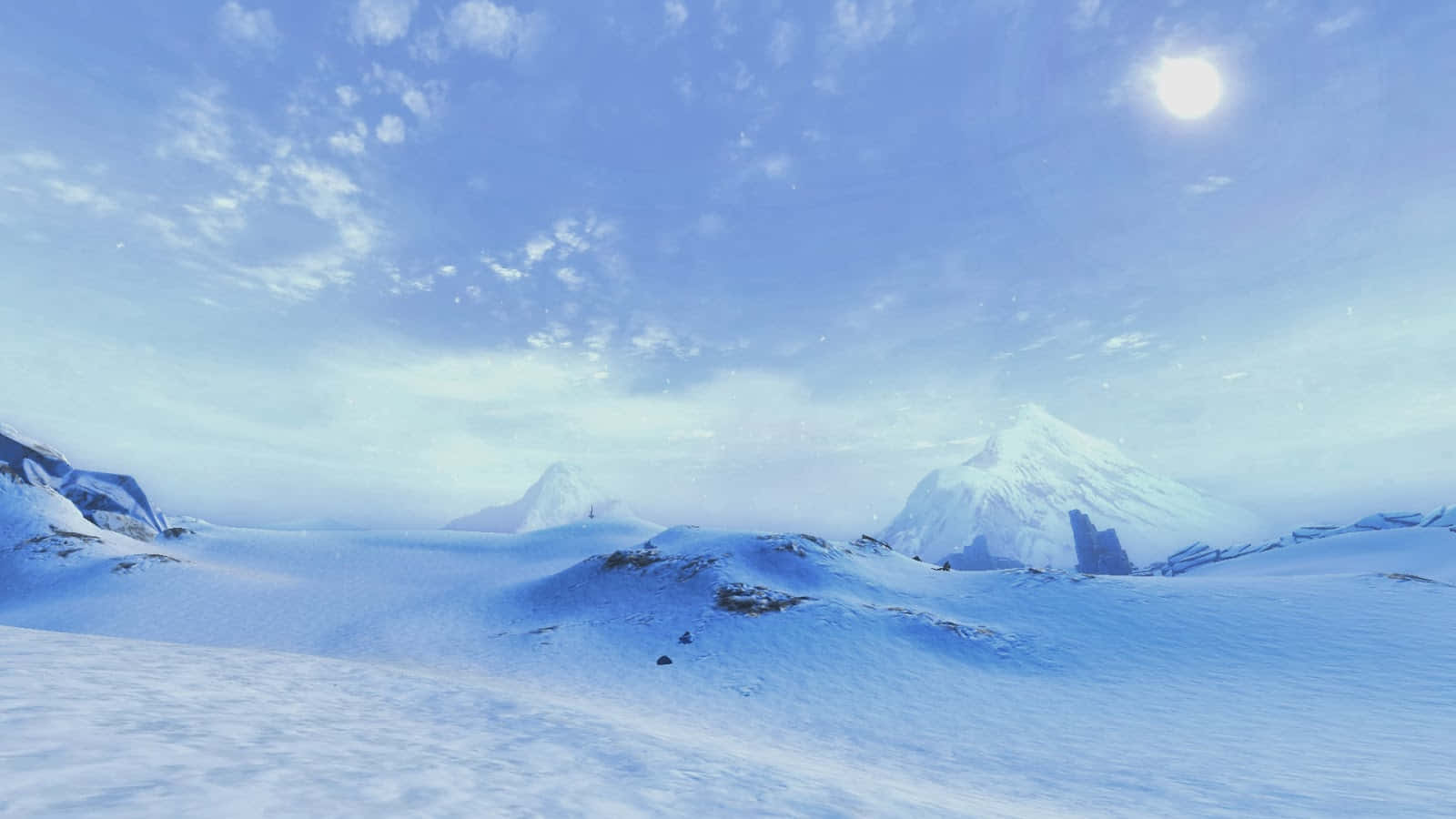 Hoth, icy landscape, snowy mountain landscape, HD Desktop Wallpaper