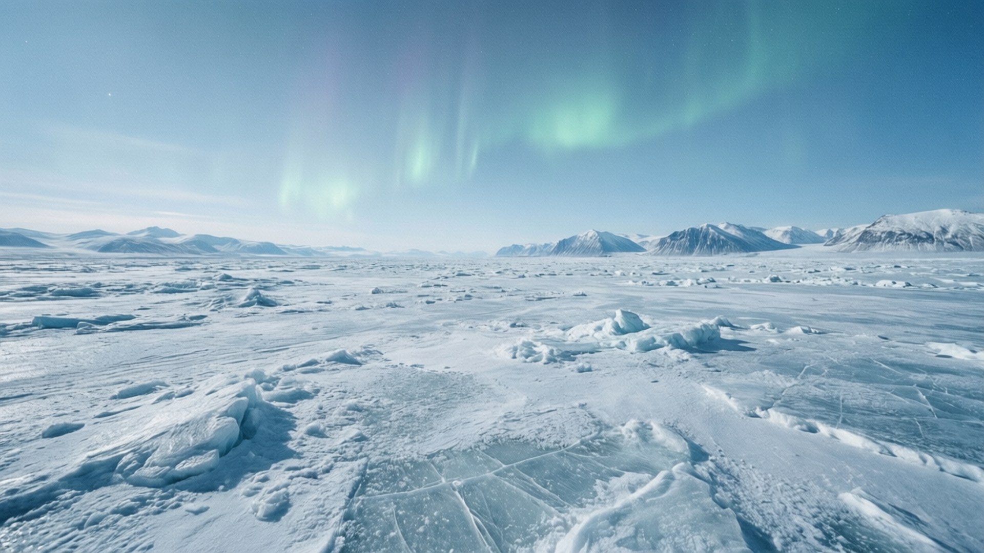 Hoth, icy plains, aurora, Full HD Desktop Wallpaper