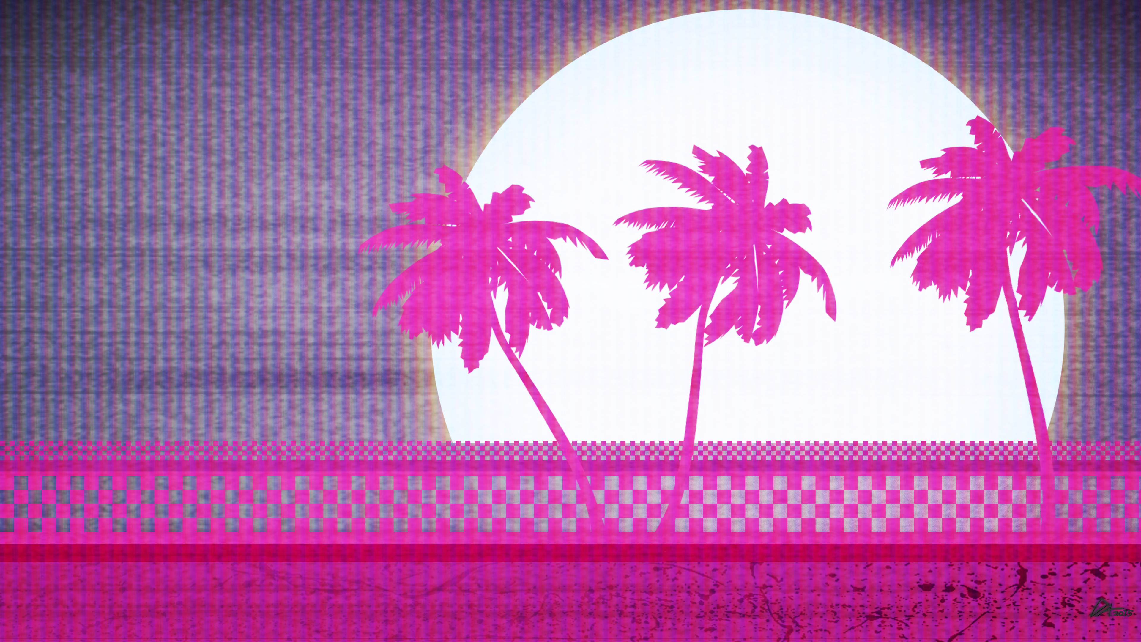 Hotline Miami, pink, sunset, 4K Desktop Wallpaper