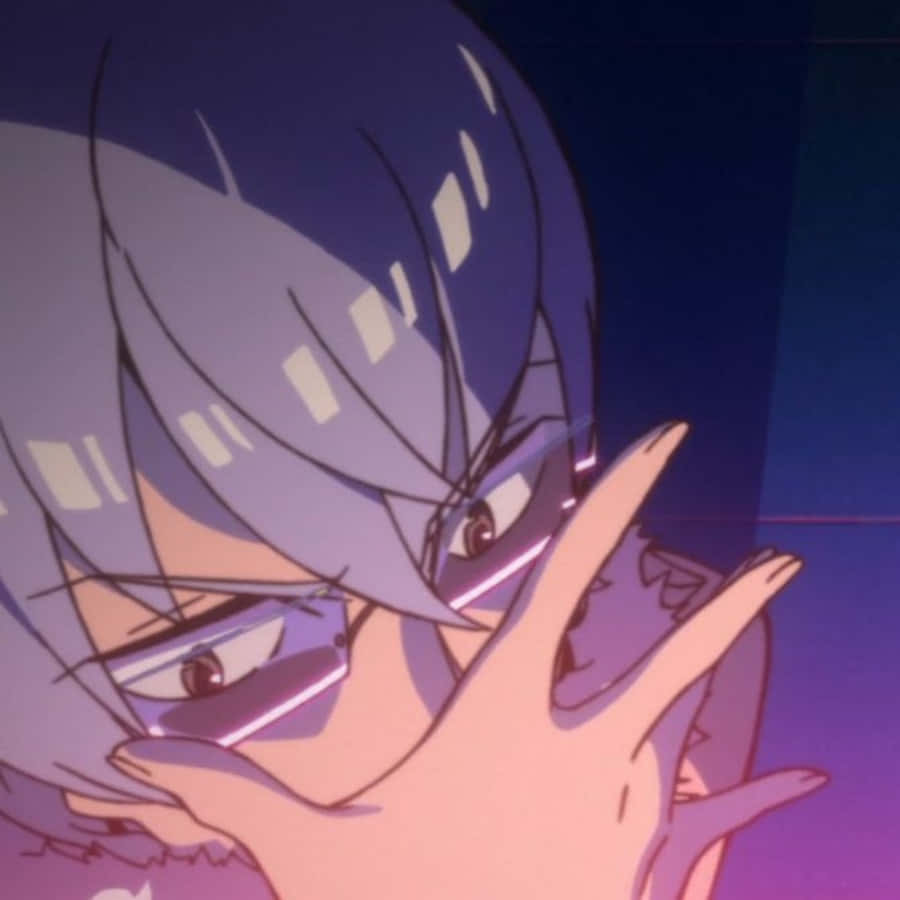 Houka Inumuta, purple hair, intense eyes, SD Desktop Wallpaper