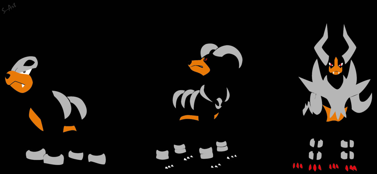 Houndoom, minimalist, silhouette, HD Desktop Wallpaper