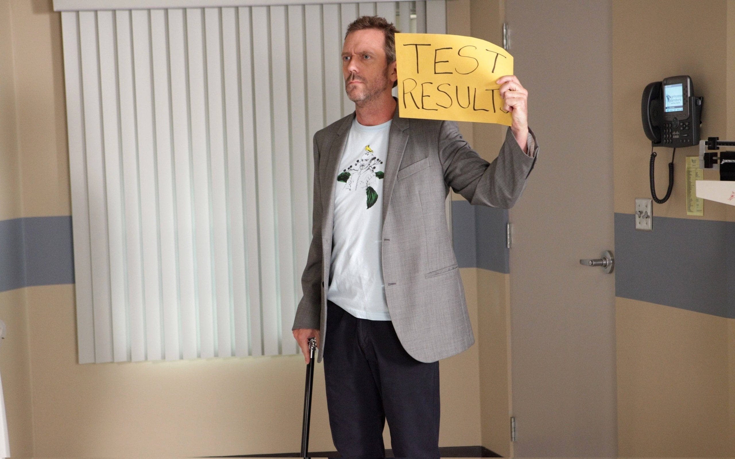 House MD, Test Results, hospital room, 2K Desktop Wallpaper