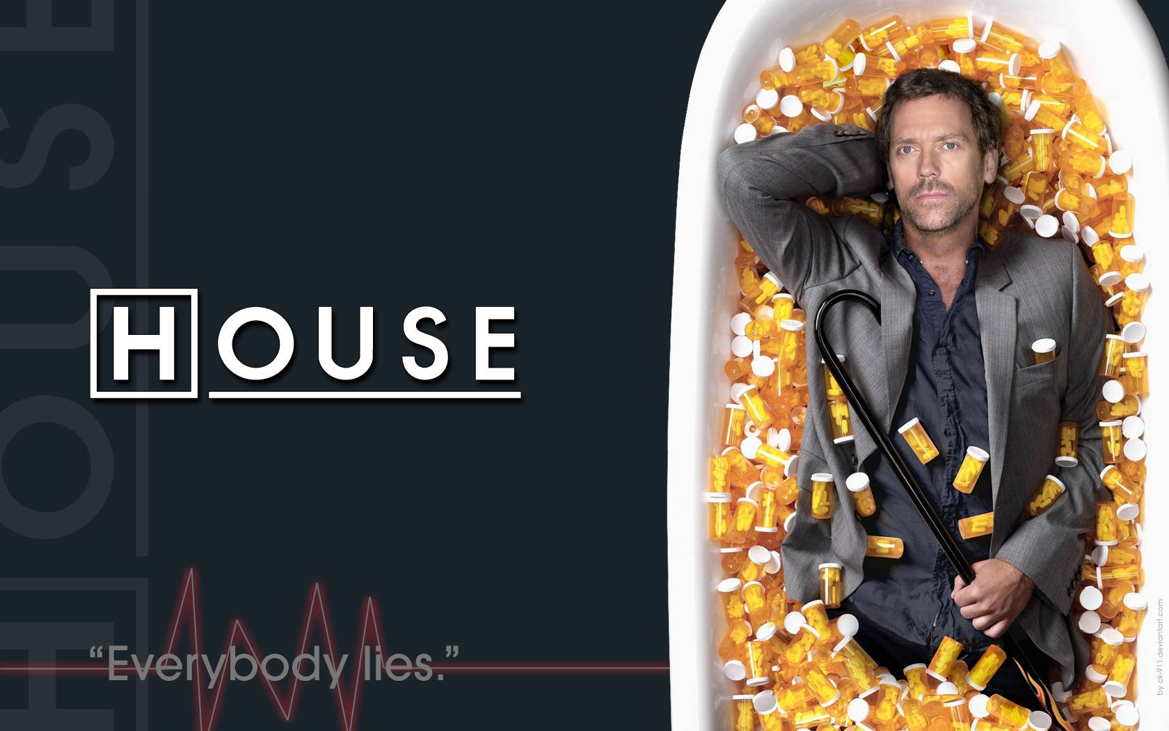 House MD, bath tub, grey suit, HD Desktop Wallpaper
