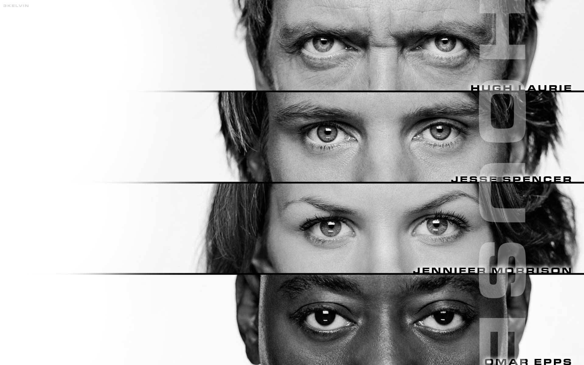 House MD, black and white, portrait collage, Full HD Desktop Wallpaper