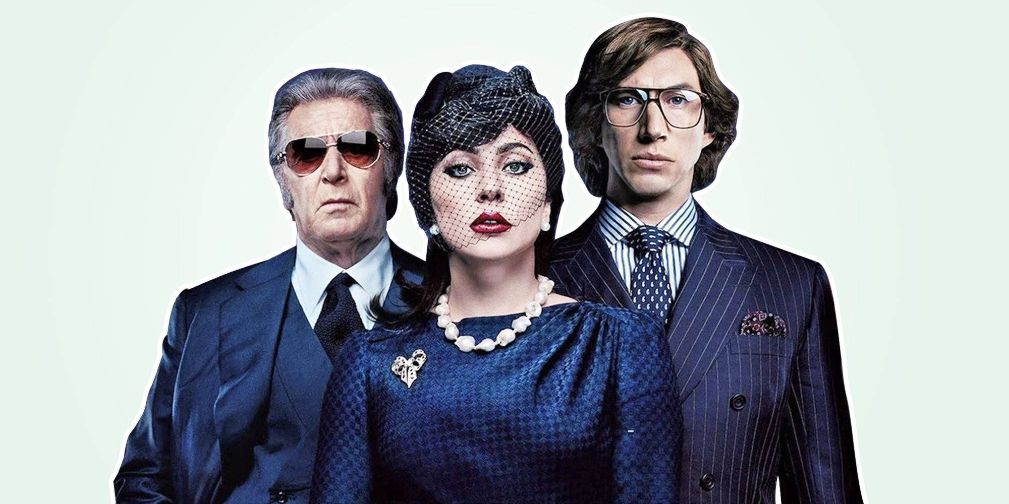 House Of Gucci, minimalist poster, vintage suits, Full HD Desktop Wallpaper