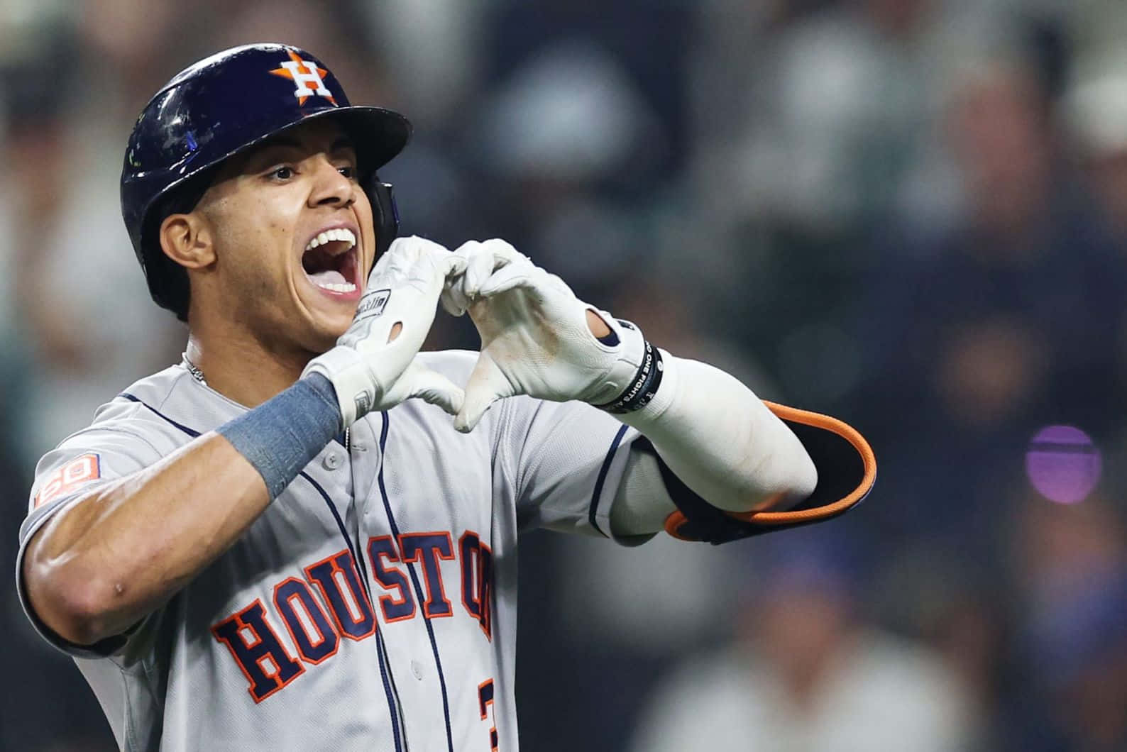 Houston Astros, baseball player, heart shape, HD Desktop Wallpaper