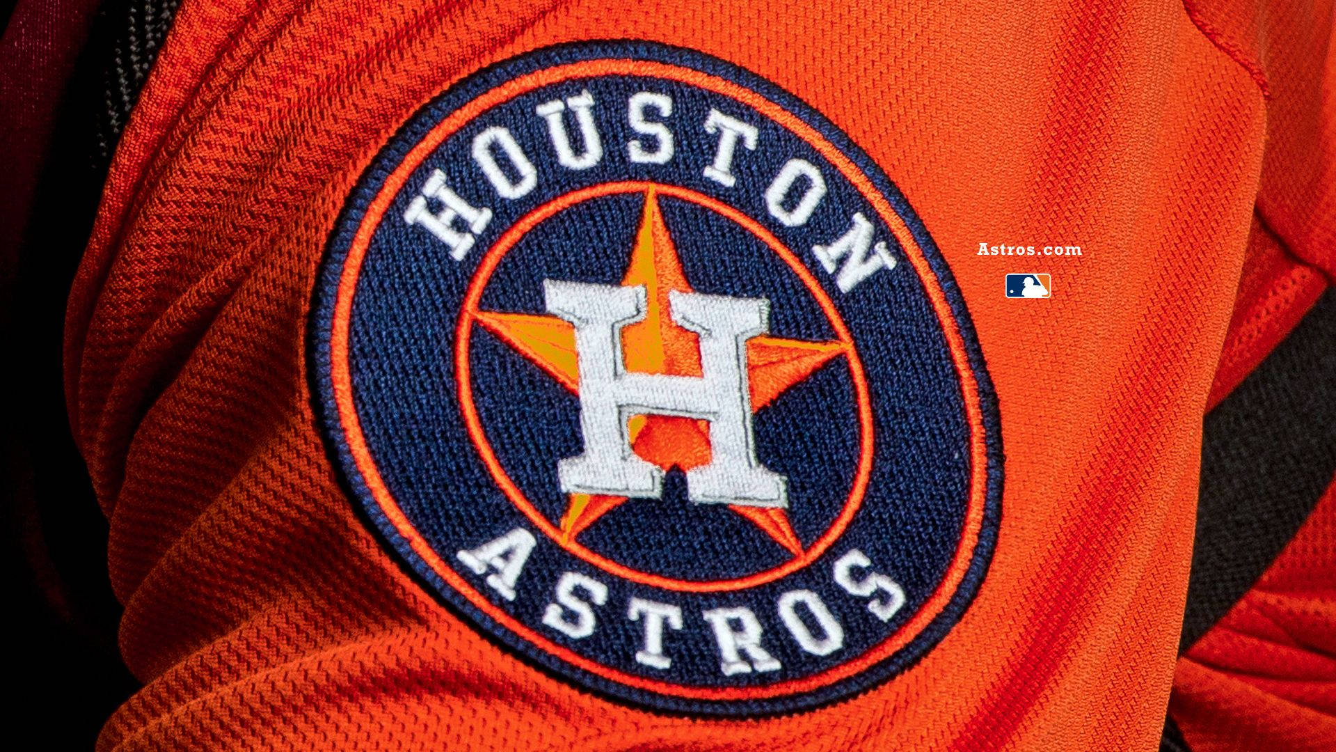 Houston Astros, patch logo, baseball jersey, Full HD Desktop Wallpaper