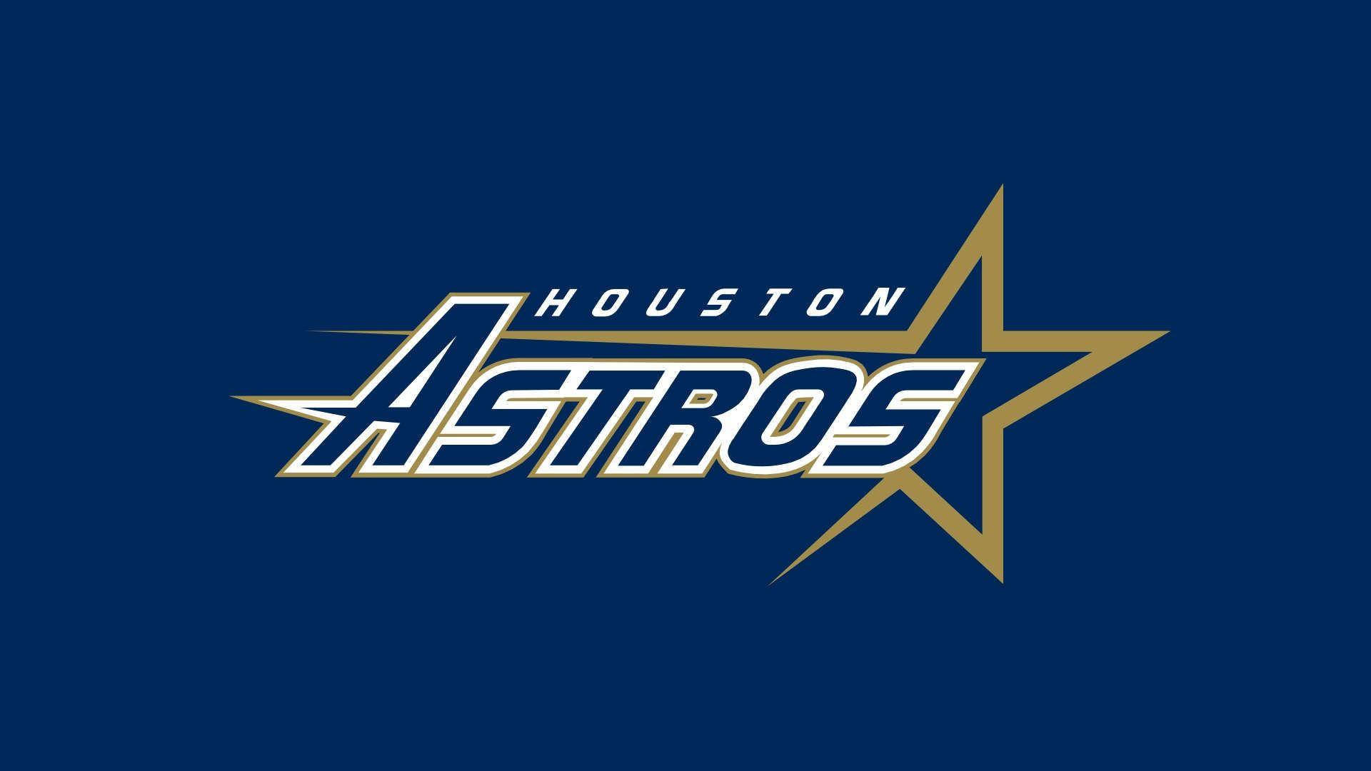 Houston Astros, gold, blue, Full HD Desktop Wallpaper