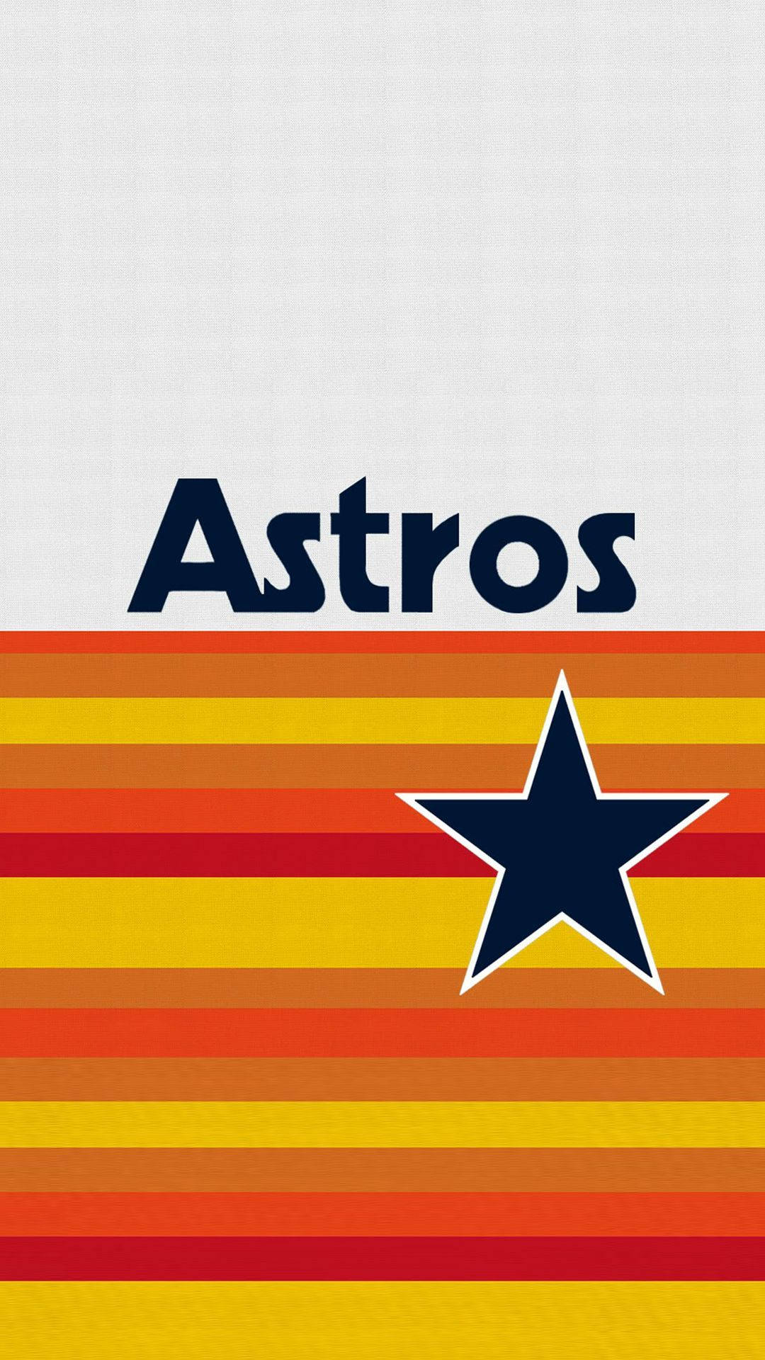 Houston Astros, navy star, vibrant orange yellow stripes, Full HD Phone Wallpaper