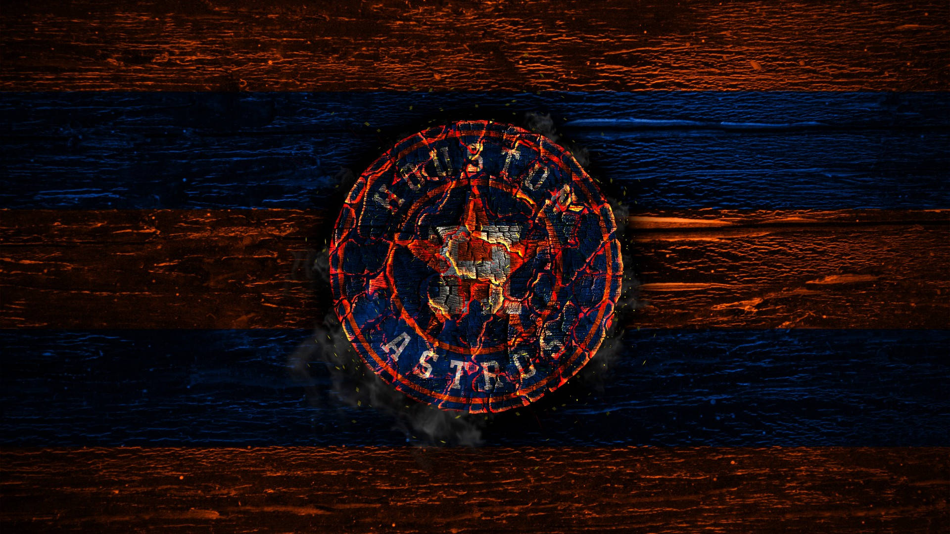 Houston Astros, worn out logo, blue, Full HD Desktop Wallpaper