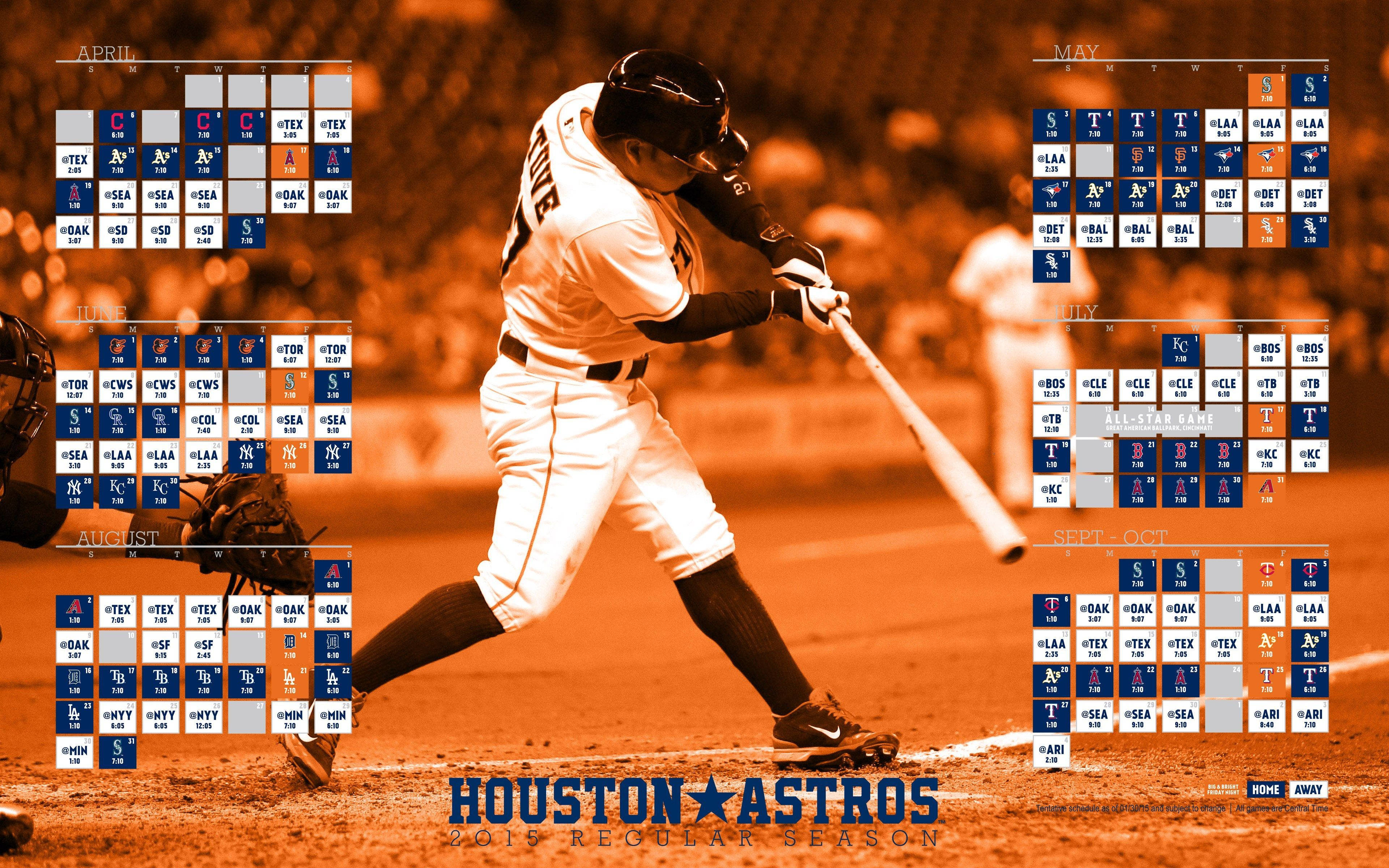 Houston Astros, 2019 schedule, baseball player, 4K Desktop Wallpaper
