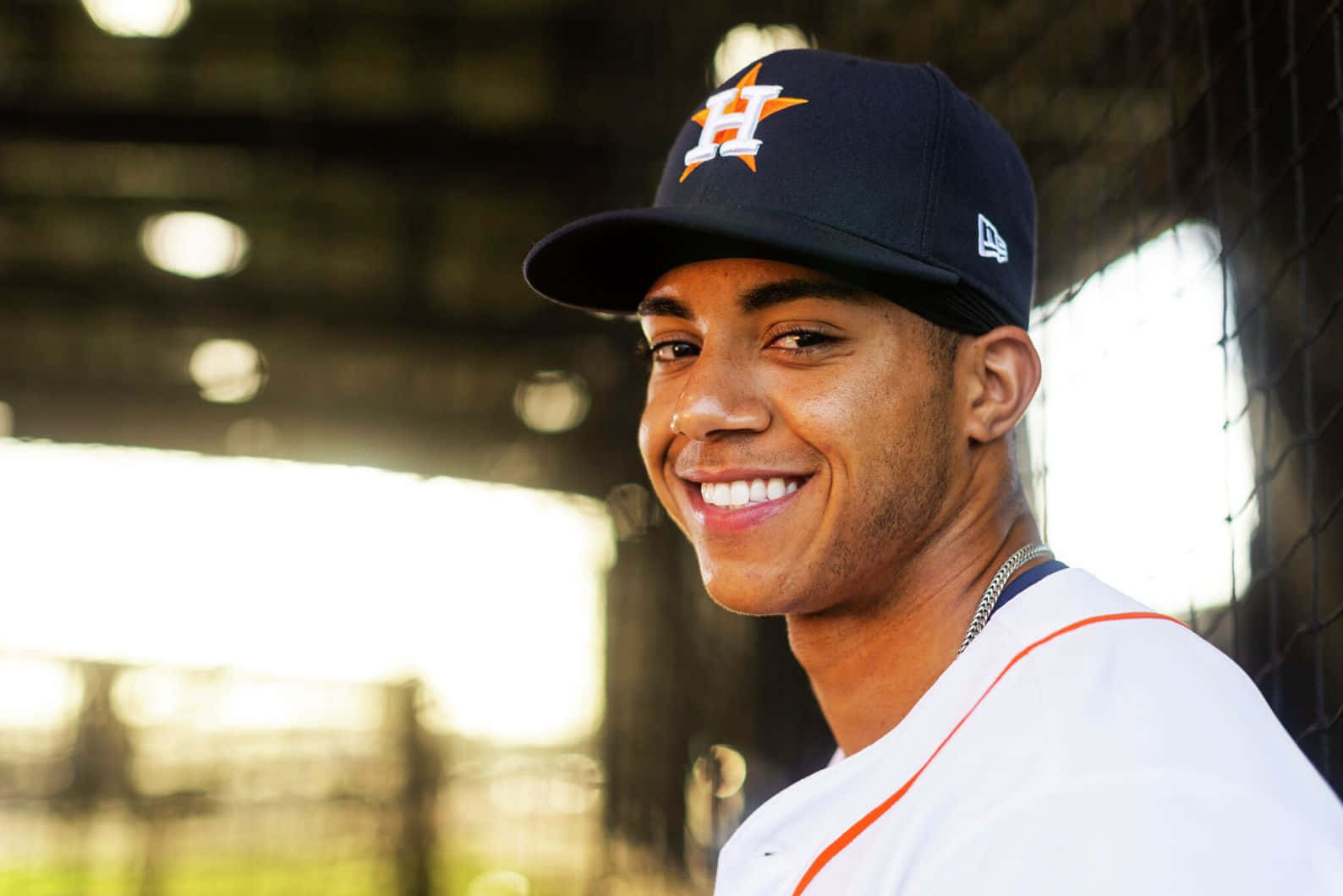 Houston Astros, baseball player, cap, HD Desktop Wallpaper
