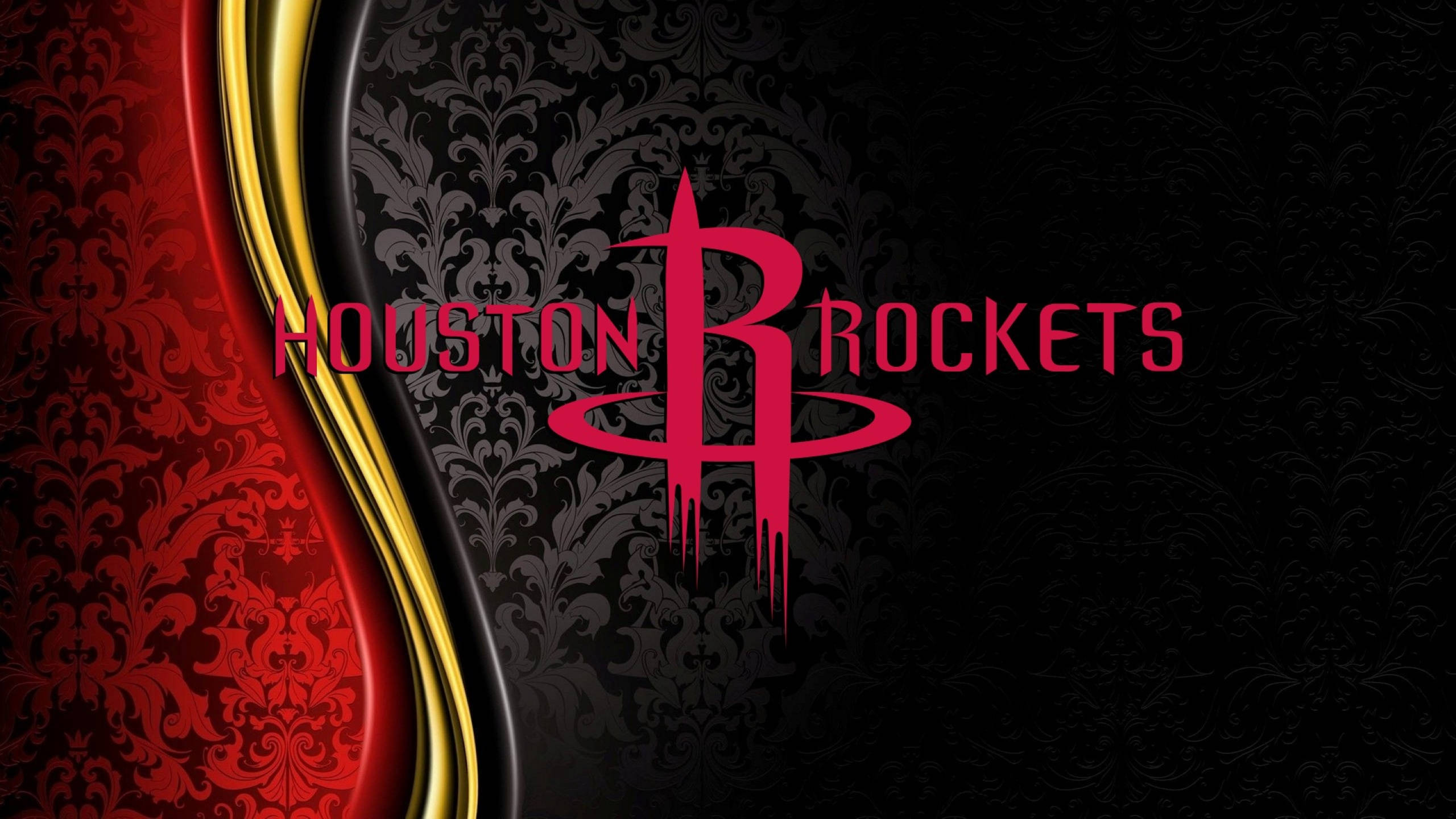 Houston Rockets, pink, black, 2K Desktop Wallpaper