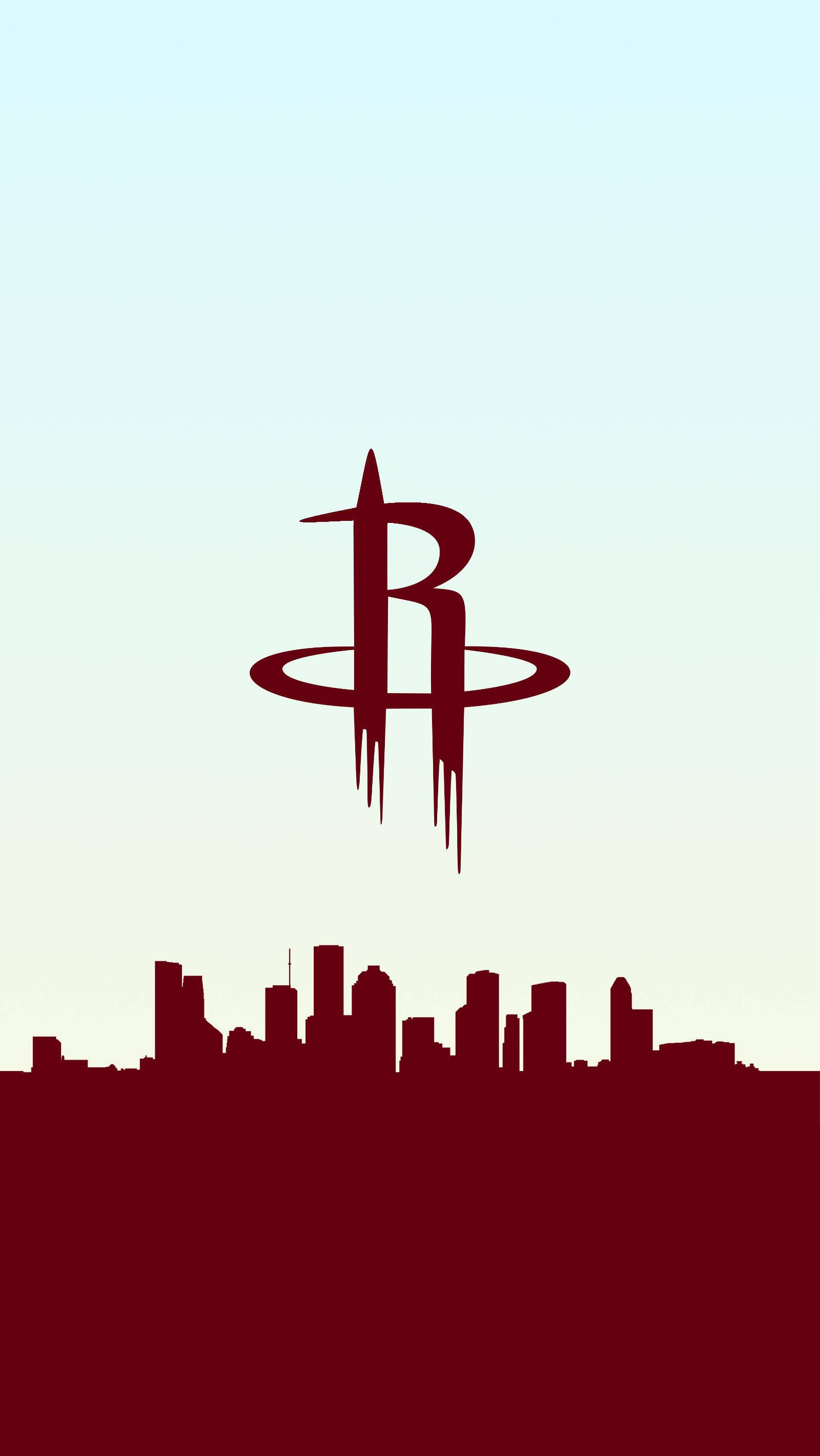 Houston Rockets, maroon, logo, 2K Phone Wallpaper