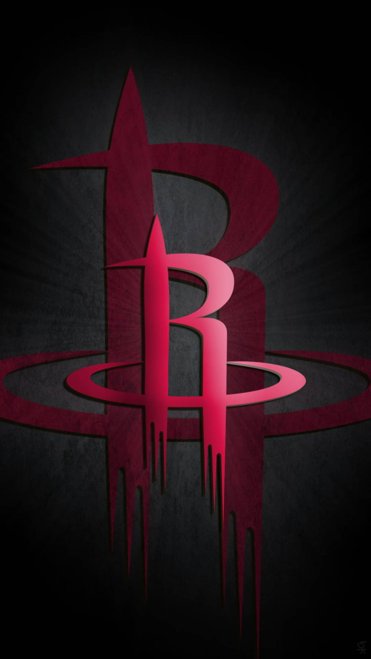 Houston Rockets, red, dark gray, Full HD Phone Wallpaper