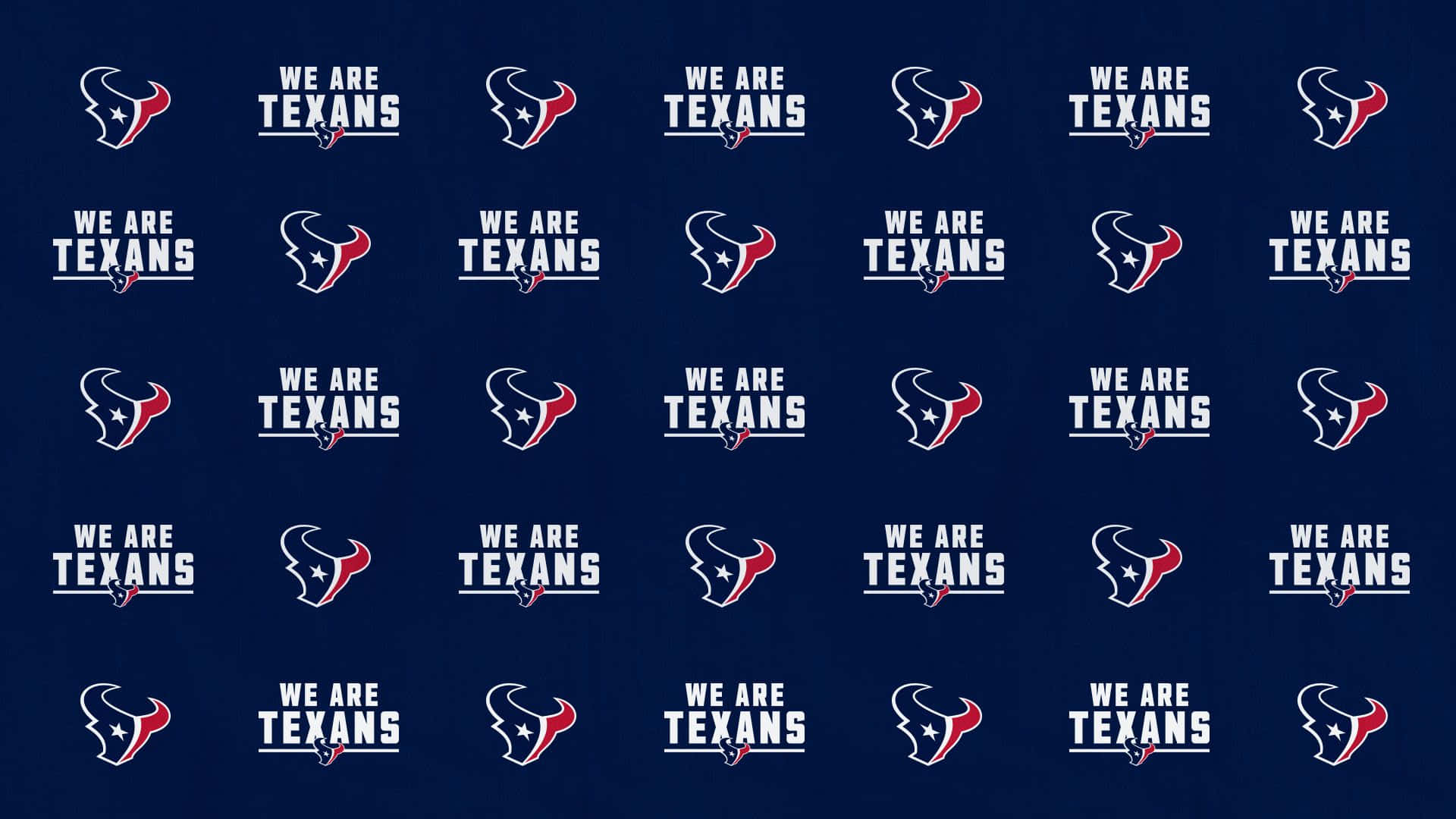 Houston Texans Logo, dark blue background, grid pattern, Full HD Desktop Wallpaper