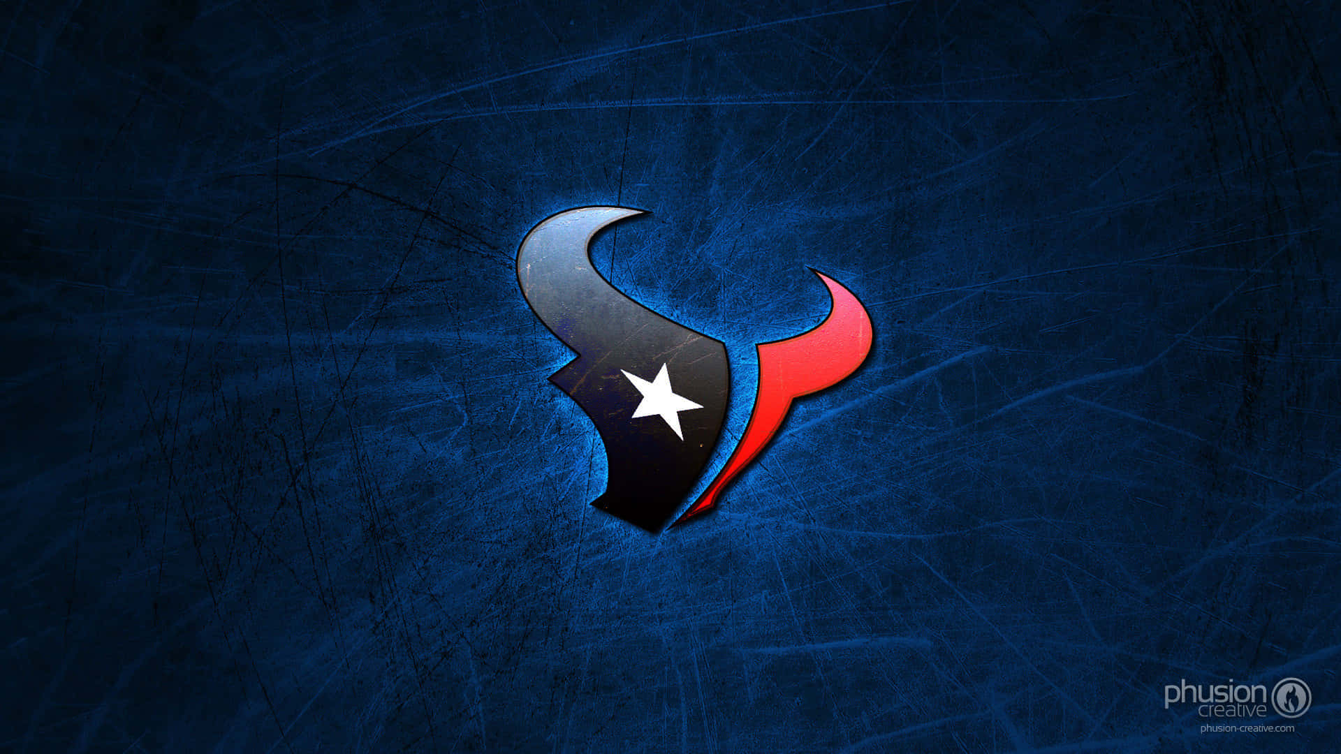 Houston Texans, metallic blue, red, Full HD Desktop Wallpaper