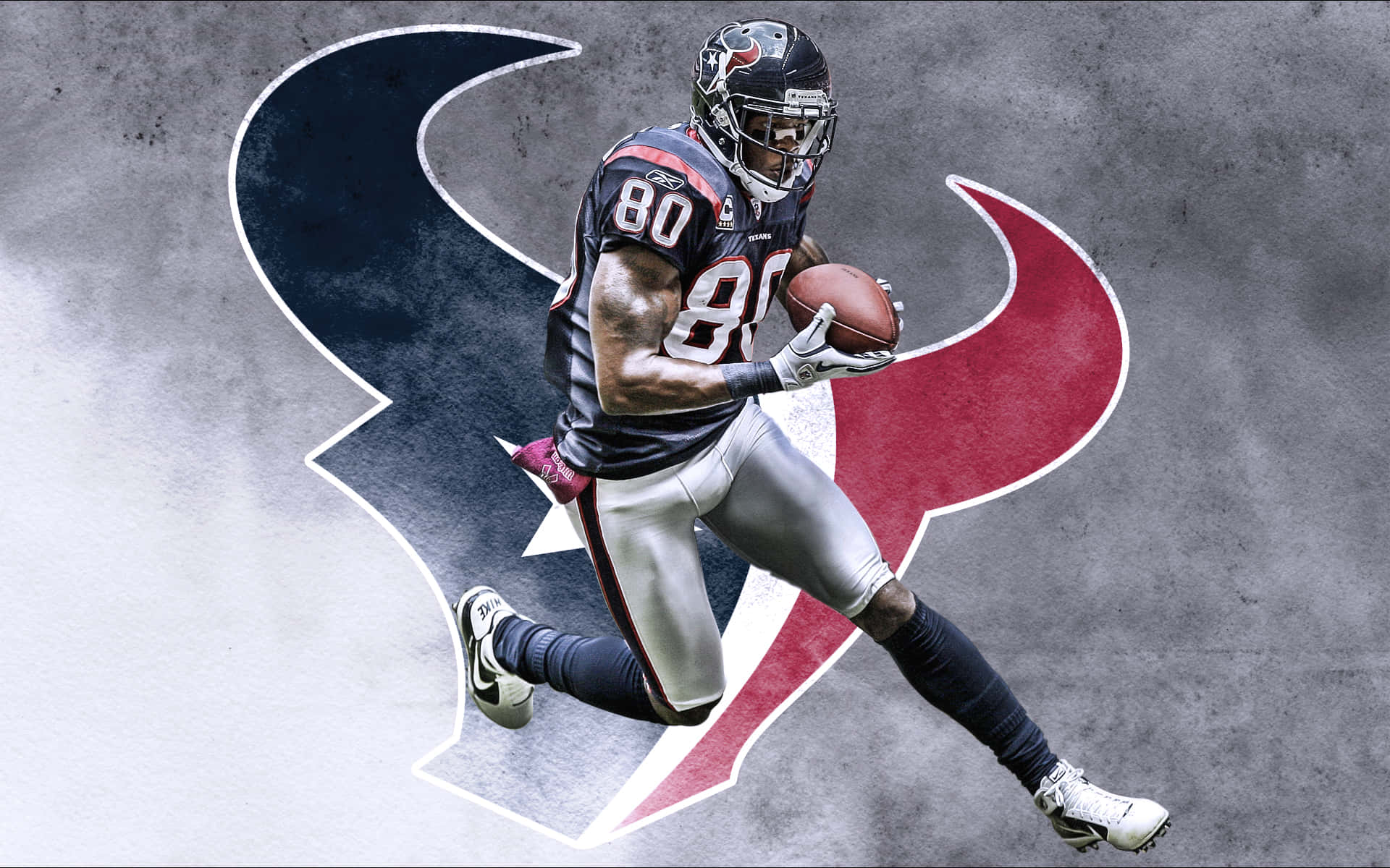 Houston Texans, number 80, football player, Full HD Desktop Wallpaper