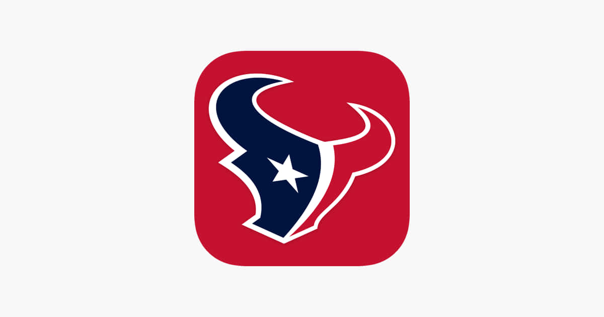 Houston Texans, red square, white-outlined blue bull head, SD Desktop Wallpaper