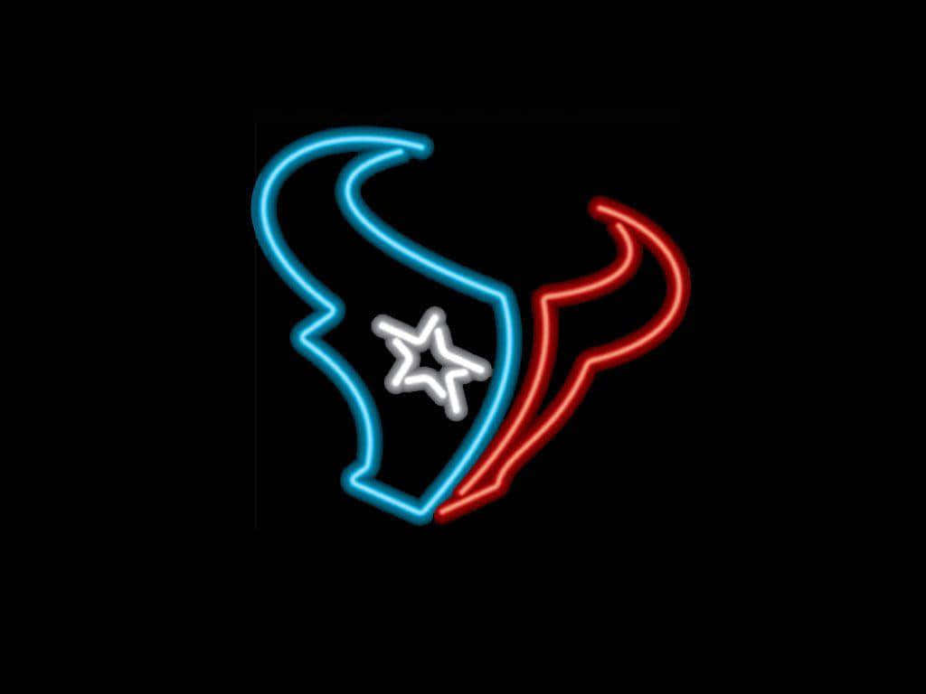 Houston Texans Logo, bull's head, blue left horn, SD Desktop Wallpaper