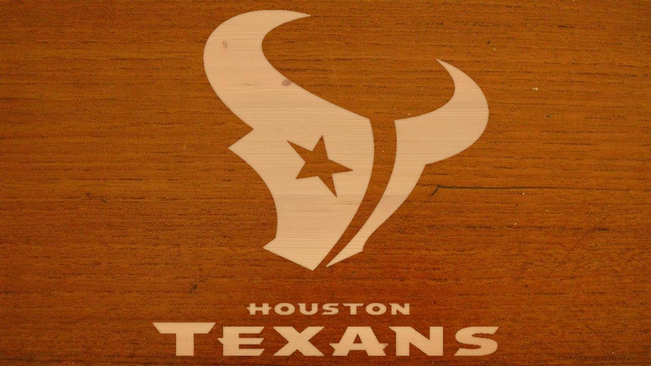 Houston Texans, logo, light wood grain, HD Desktop Wallpaper