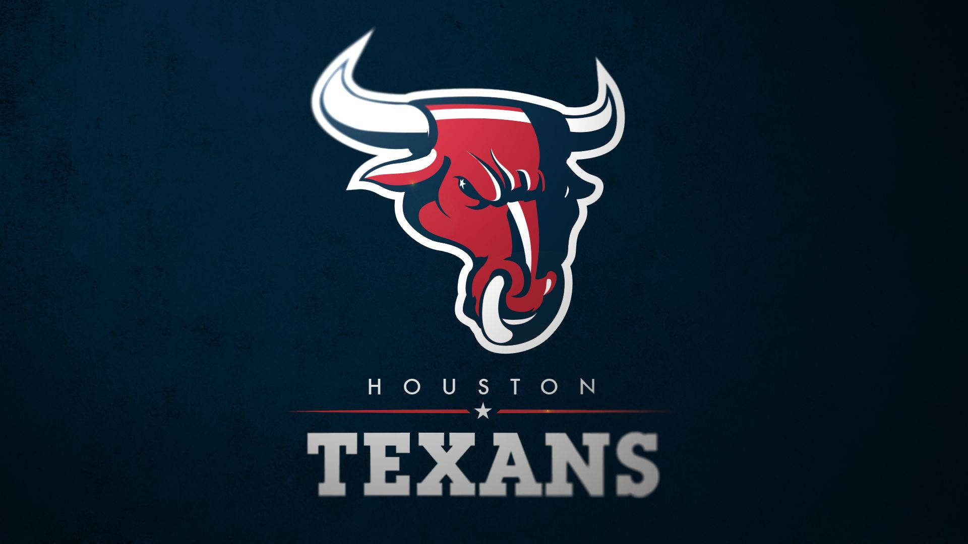 Houston Texans, red white and blue, bull head, Full HD Desktop Wallpaper