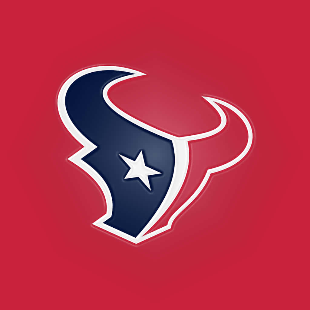 Houston Texans, logo, navy blue bull head, SD Desktop Wallpaper