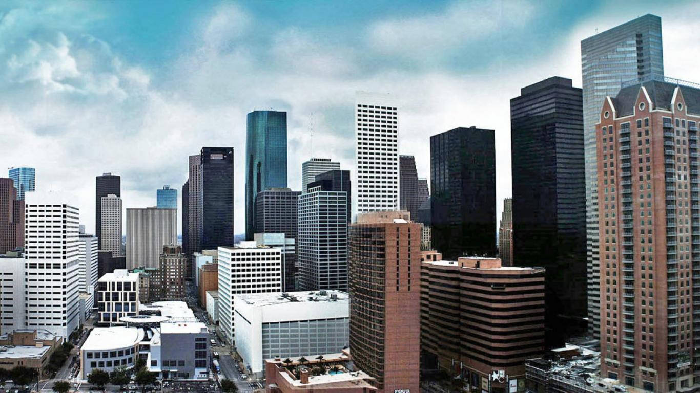 Houston, skyline, skyscrapers, HD Desktop Wallpaper