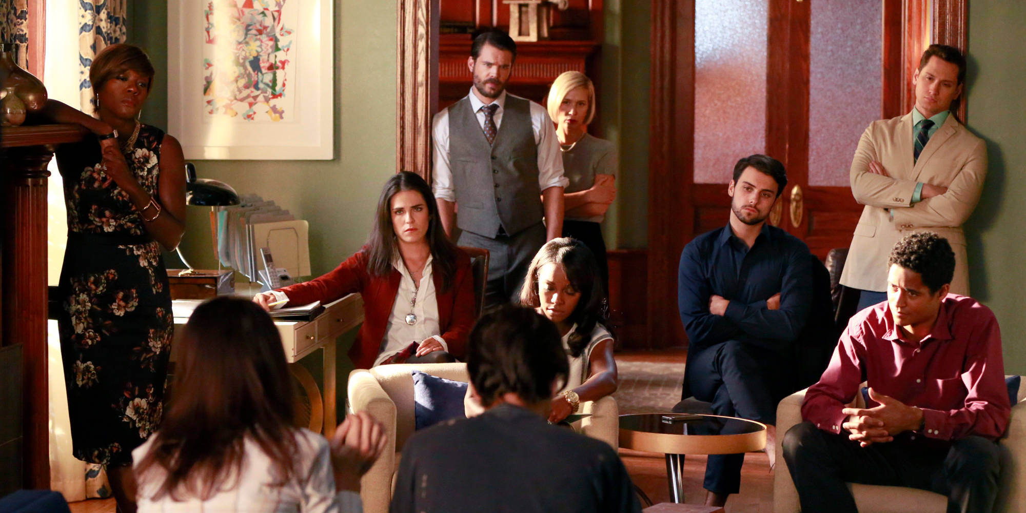 How to Get Away With Murder, formal living room, wood paneling, Full HD Desktop Wallpaper