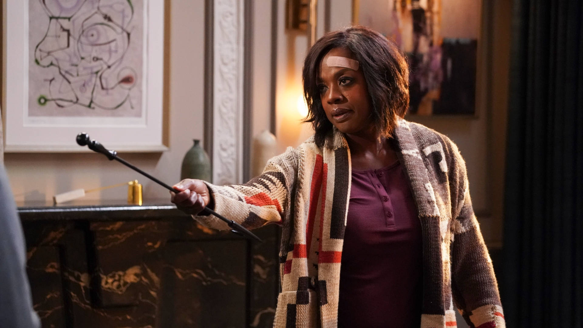 How to get away with murder, forehead bandage, wand, Full HD Desktop Wallpaper