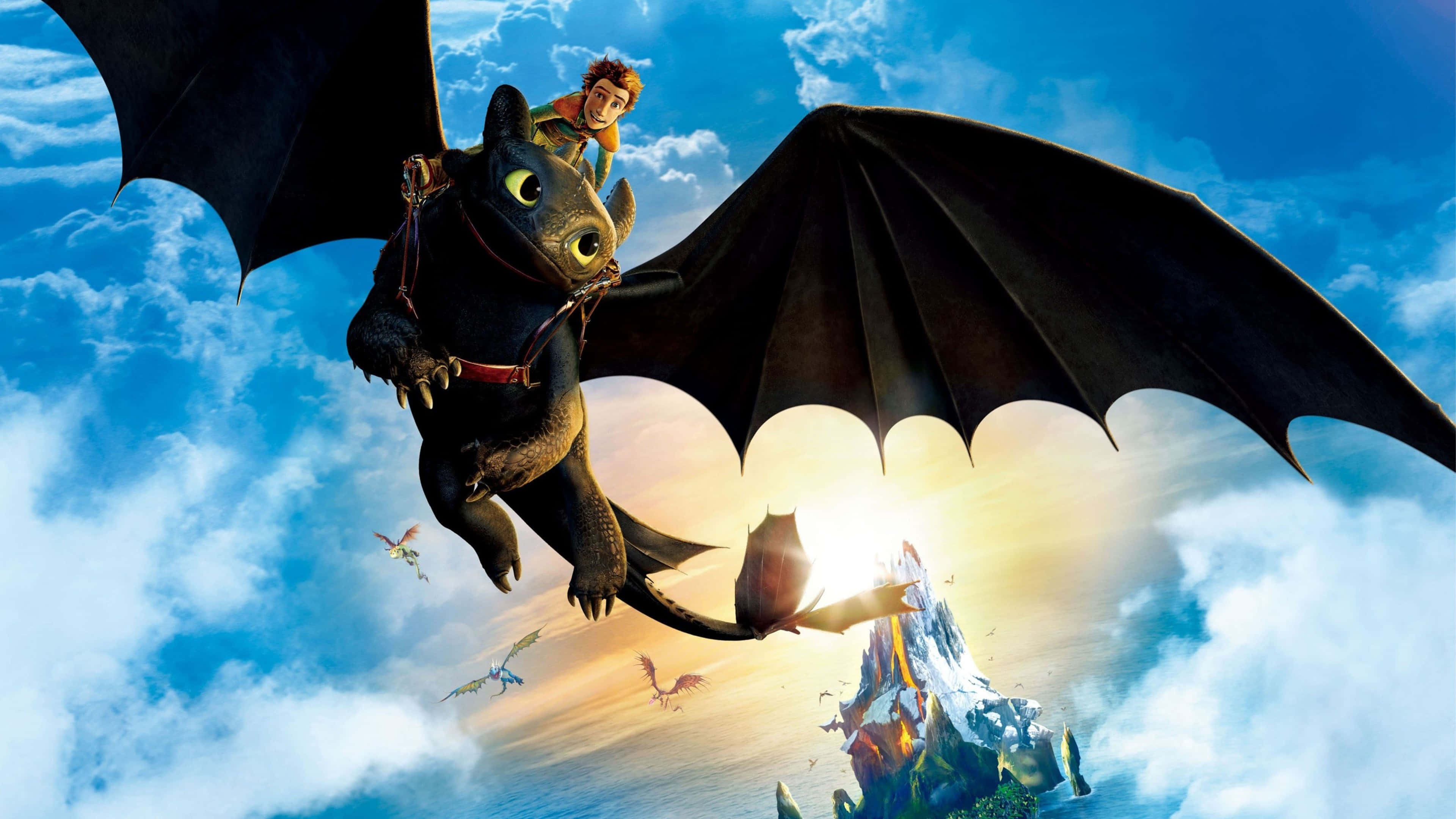 How To Train Your Dragon, 4K, black dragon, 4K Desktop Wallpaper