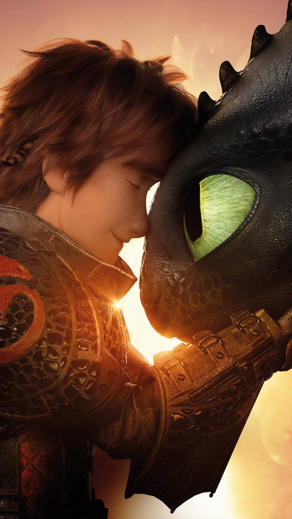How To Train Your Dragon, black dragon, golden sunset, HD Phone Wallpaper