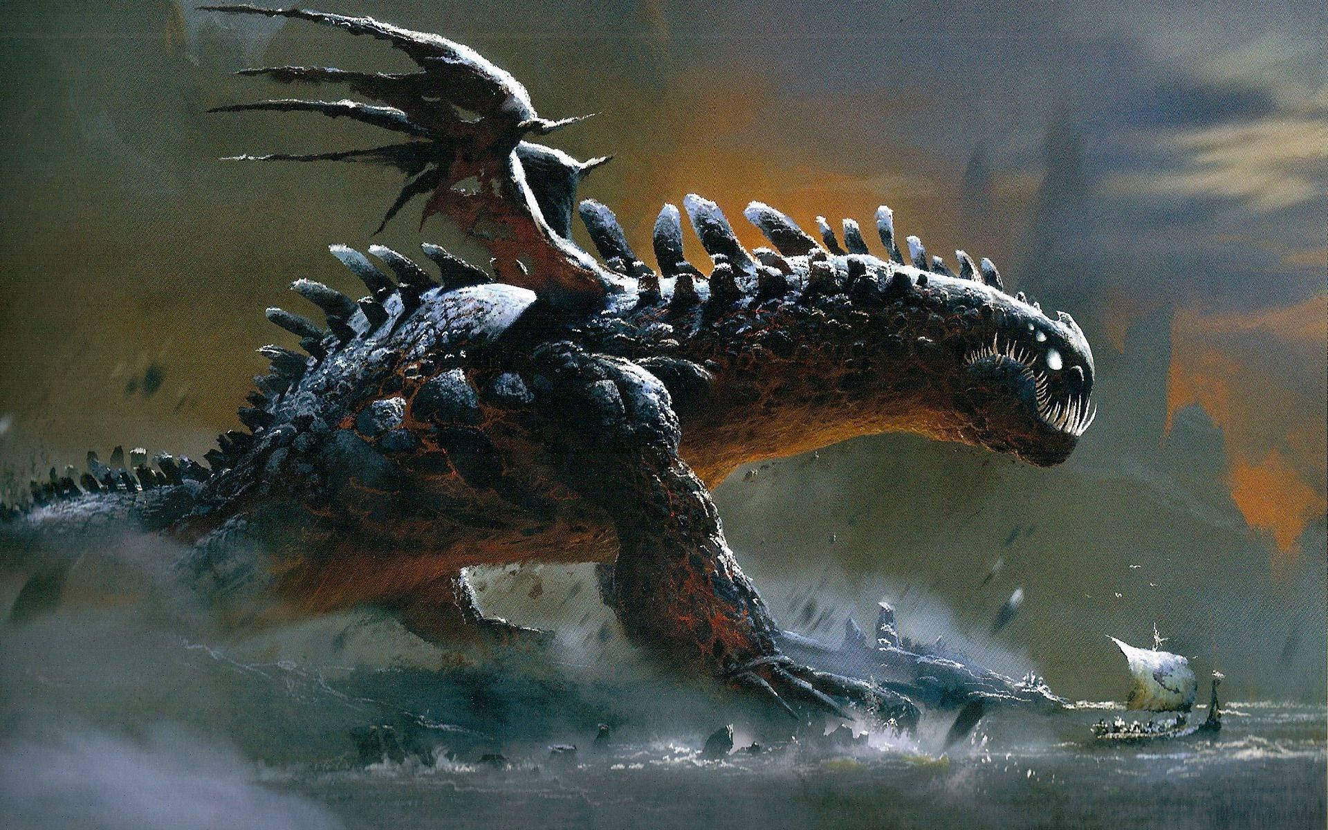 How To Train Your Dragon, alpha, dark dragon, Full HD Desktop Wallpaper
