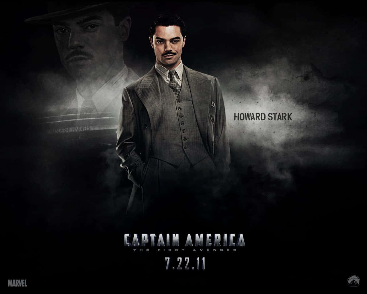 Howard Stark, vintage suit, smoky dark background, HD Desktop Wallpaper