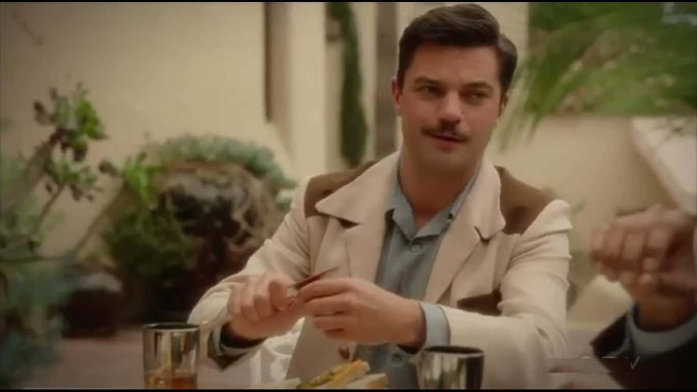 Howard Stark, beige jacket, outdoor table, HD Desktop Wallpaper