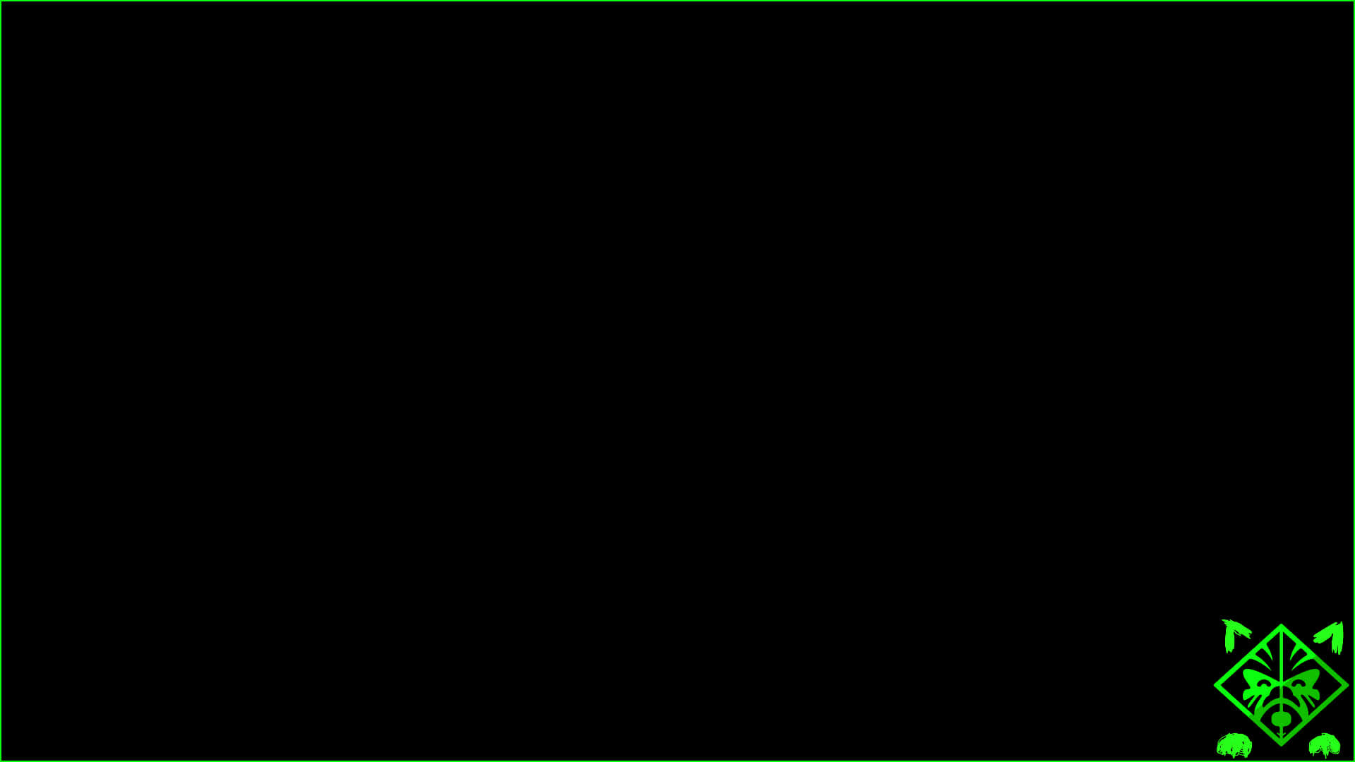 HP Omen, green, black background, Full HD Desktop Wallpaper