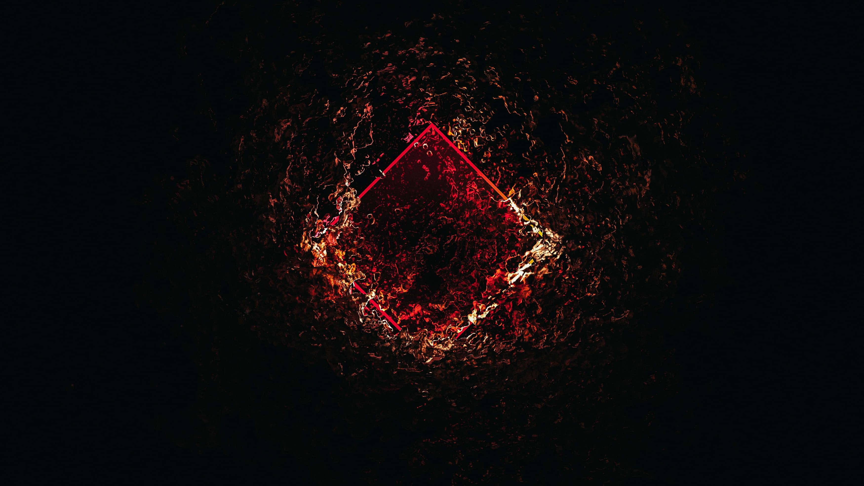 hp omen, red diamond, glowing red, 2K Desktop Wallpaper
