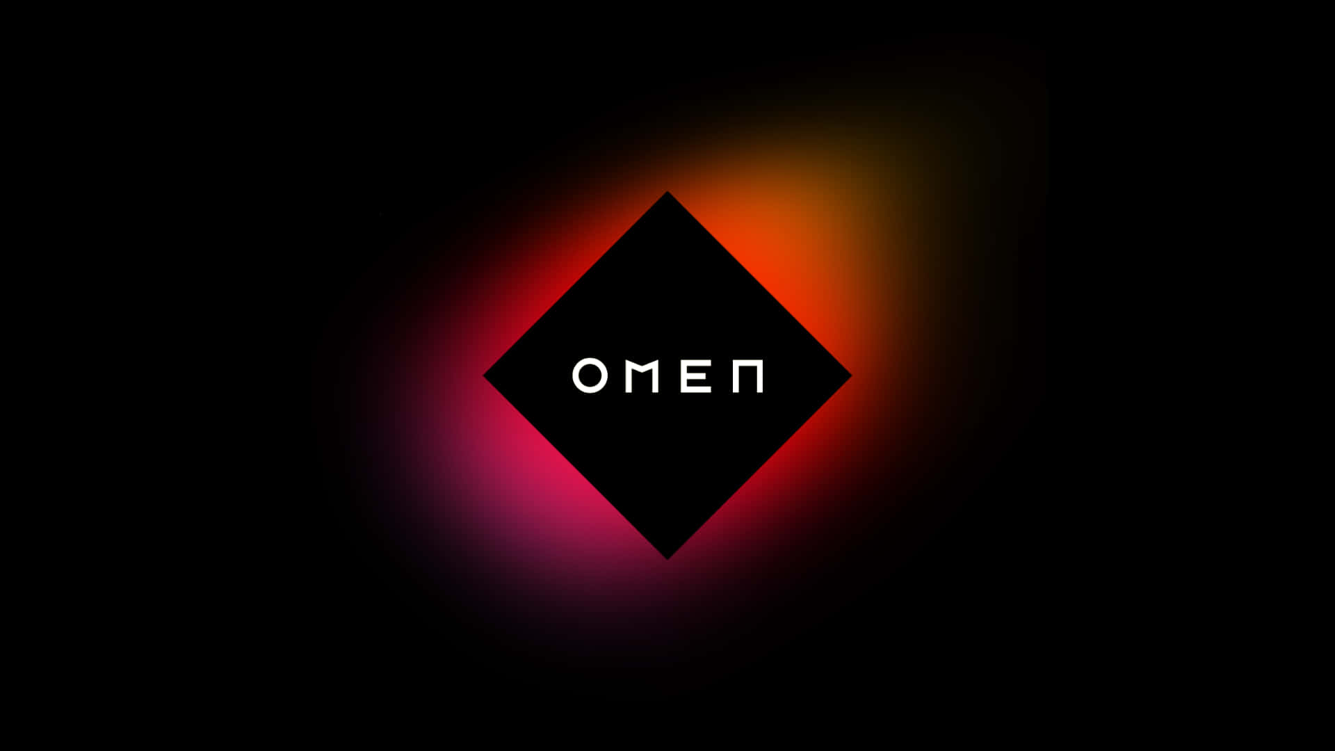 HP Omen, black diamond logo, white OMEN text, Full HD Desktop Wallpaper