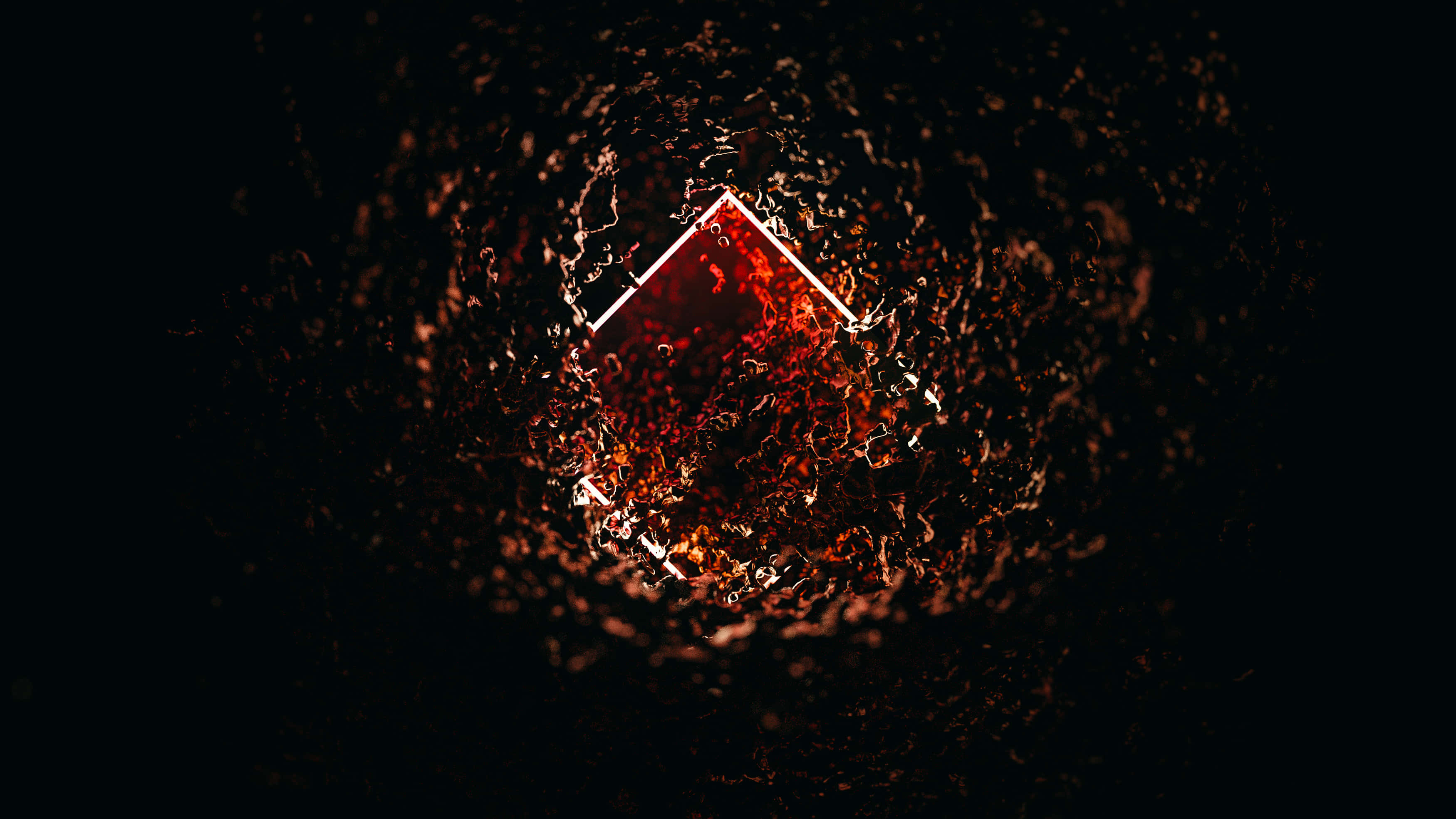 HP Omen, gaming laptop, glowing red diamond, 2K Desktop Wallpaper
