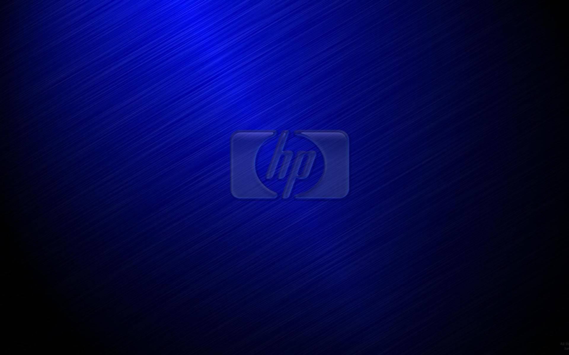 HP, metallic blue, brushed metal texture, Full HD Desktop Wallpaper