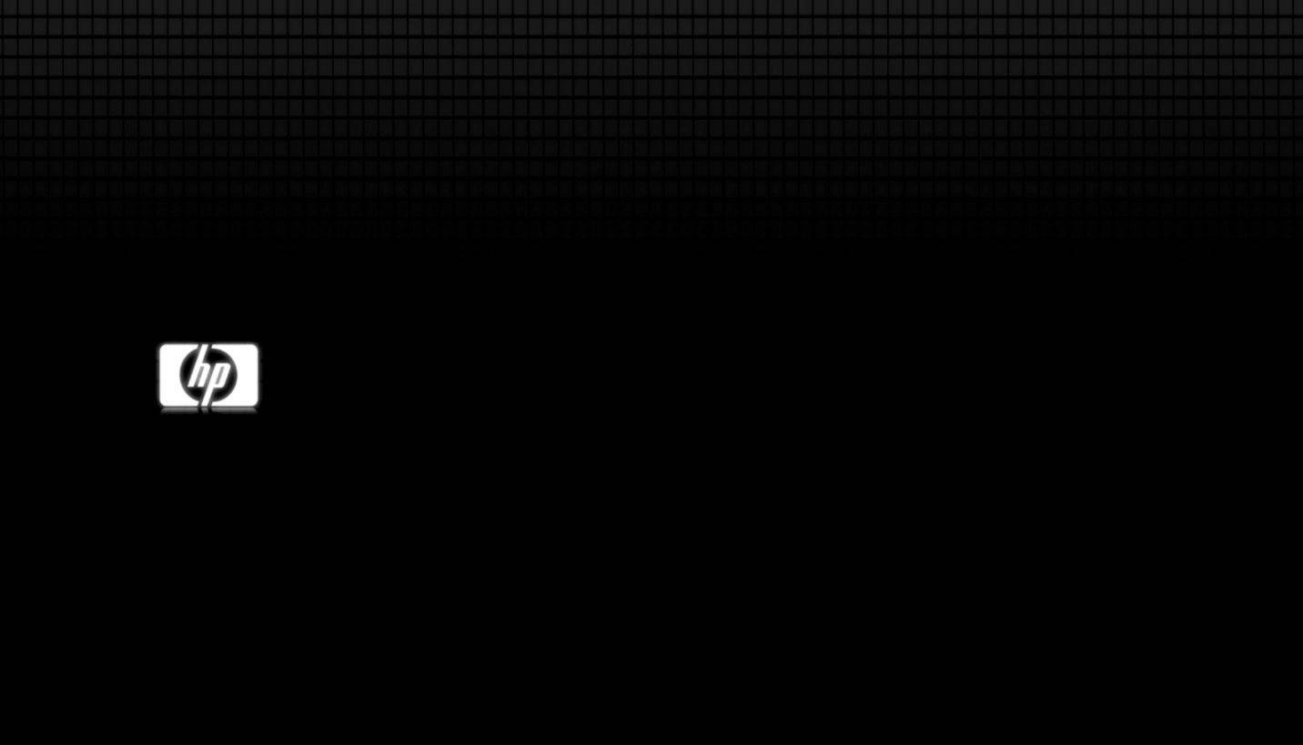 HP, black, white HP logo, HD Desktop Wallpaper
